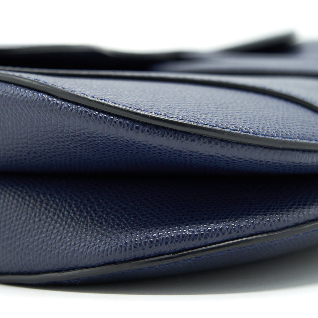 CHRISTIAN DIOR MEDIUM SADDLE BAG INDIGO BLUE