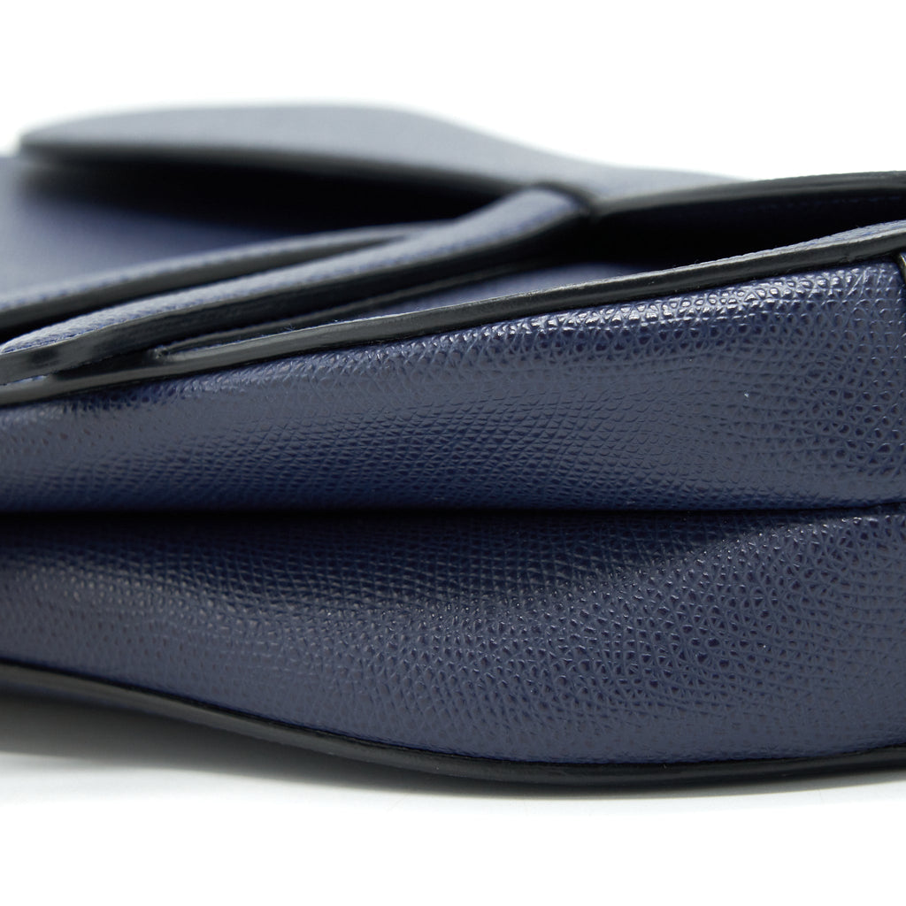 CHRISTIAN DIOR MEDIUM SADDLE BAG INDIGO BLUE