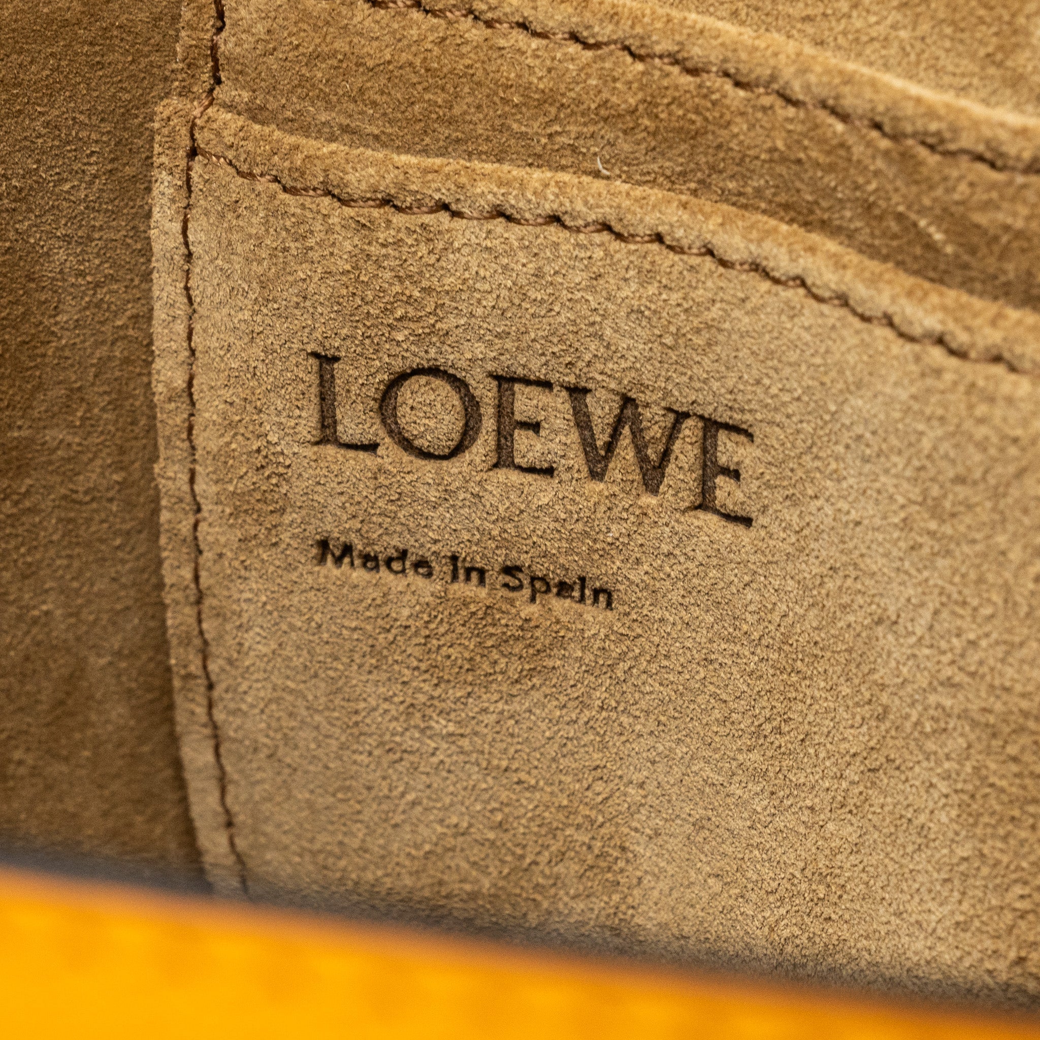 LOEWE MINI GATE DUAL BAG CALFSKIN MANDARIN LGHW