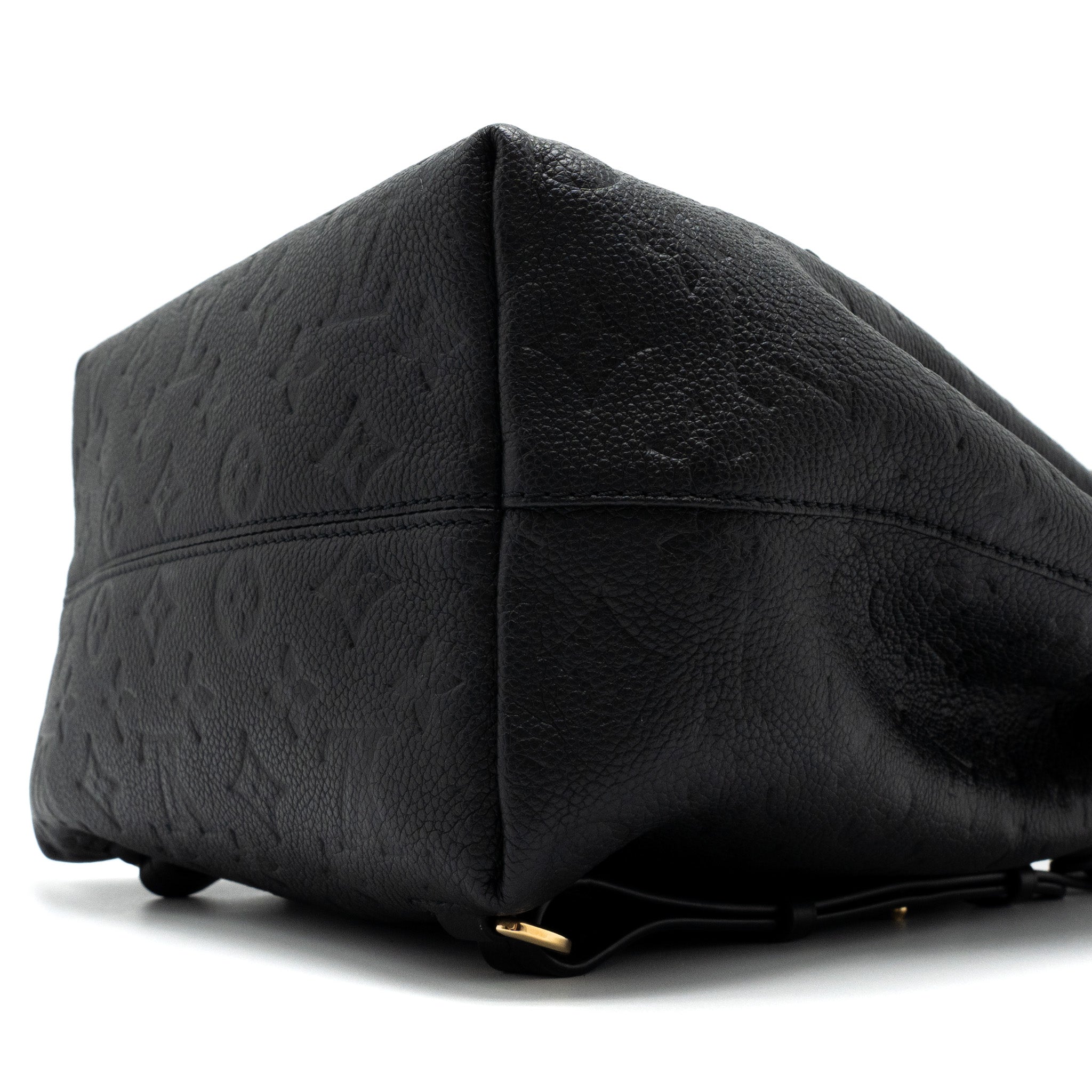 LOUIS VUITTON MONTSOURIS BACKPACK MONOGRAM EMPREINTE BLACK GHW (NEW VERSION)