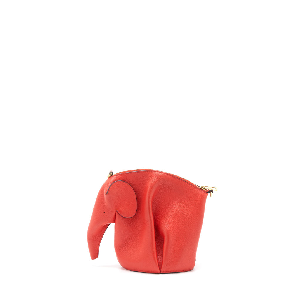 LOEWE ELEPHANT CROSSBODY / ELEPHANT KEY RING POUCH (SELL IN A SET)