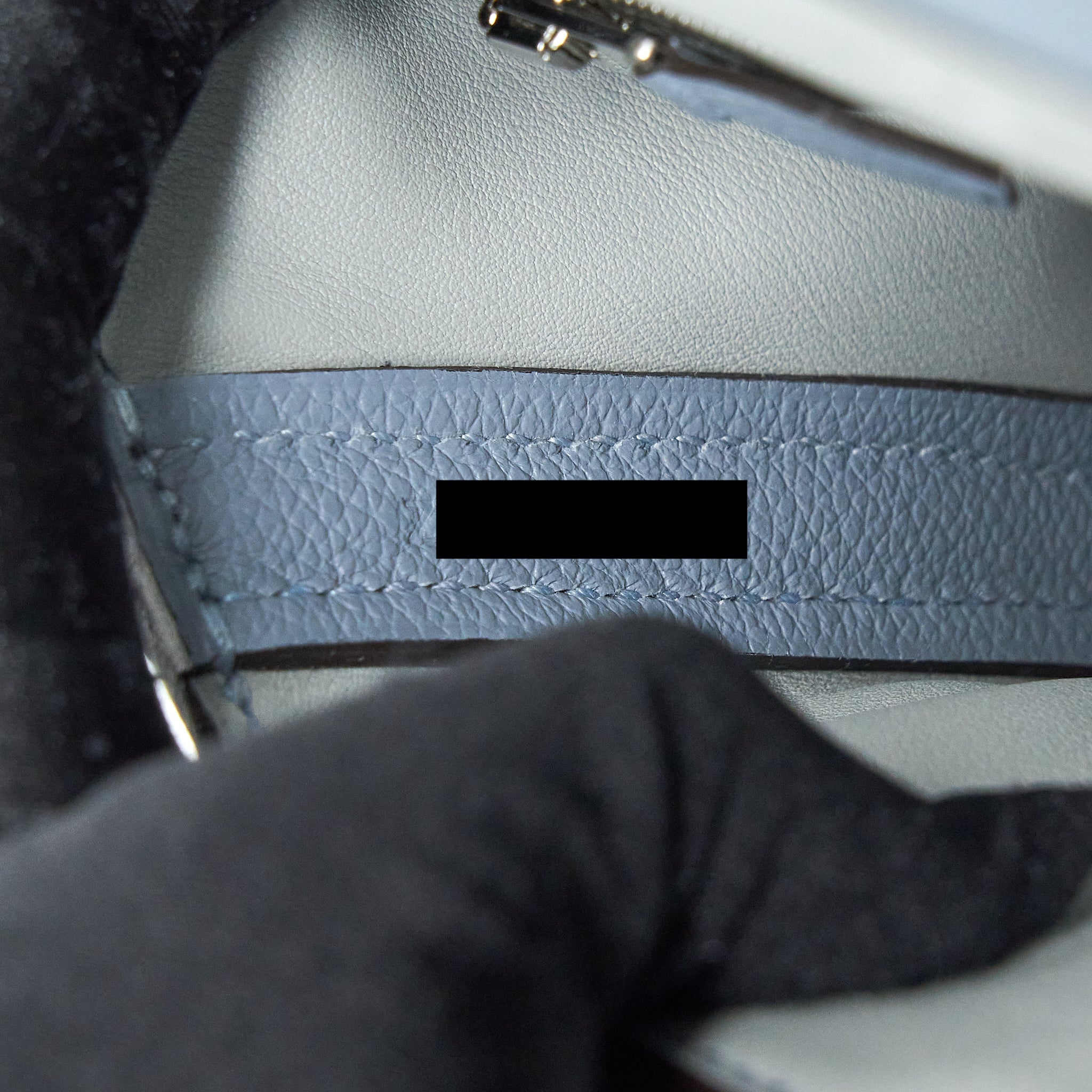 HERMES MINI 24/24 2424-21 BAG SWIFT/ EVERCOLOR BLUE LINE SHW