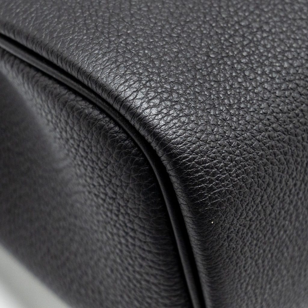 HERMES SPECIAL ORDER HAC A DOS PM BACKPACK TOGO BLACK/BLUE SAPPHIRE SHW