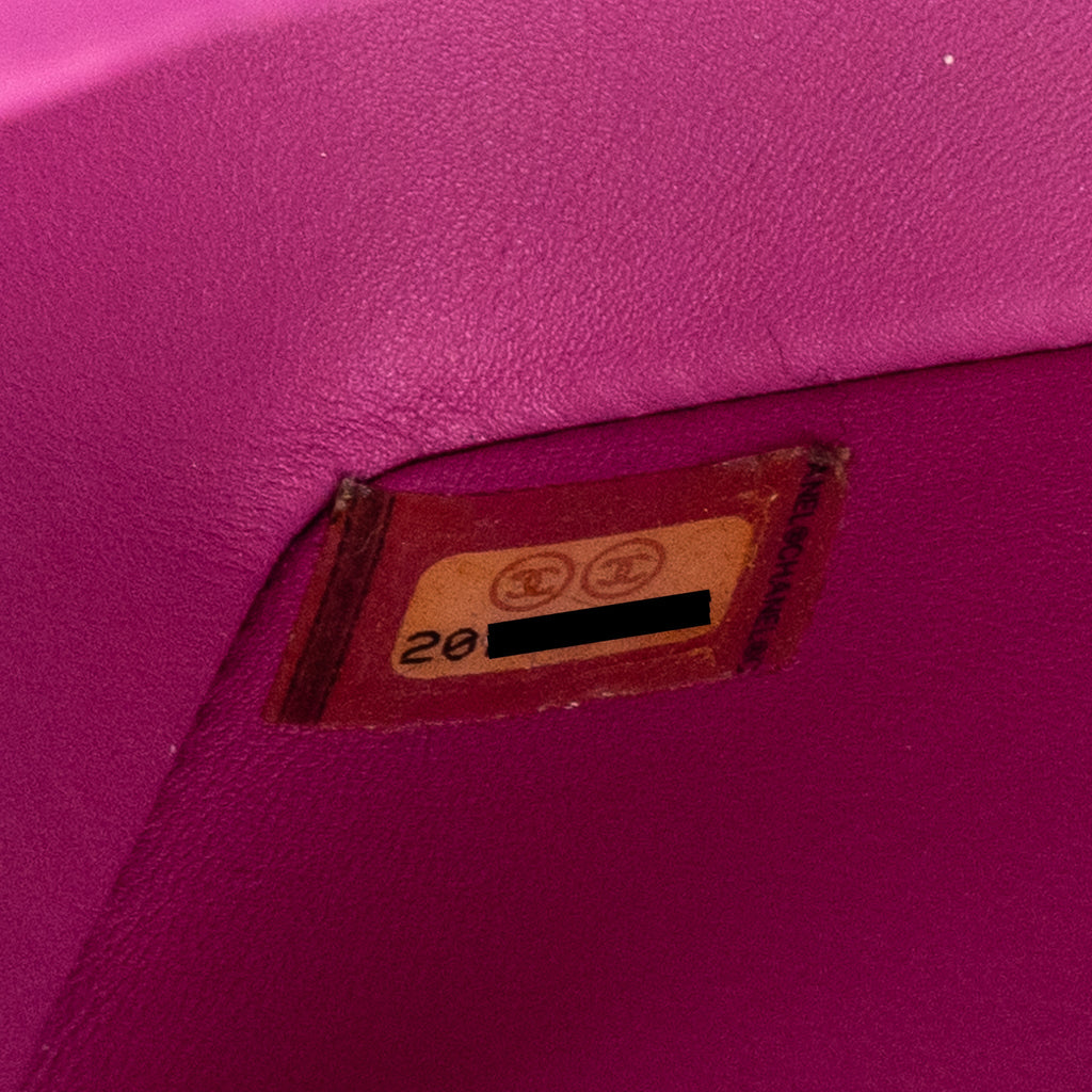 CHANEL MEDIUM BOY BAG PYTHON PINK BRUSHED SHW