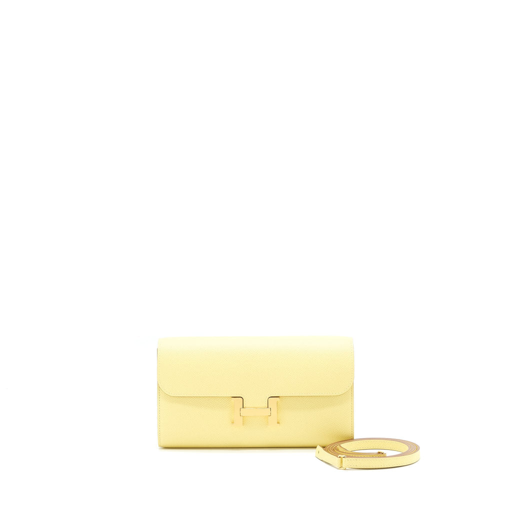 HERMES CONSTANCE TO GO JAUNE POUSSIN GHW