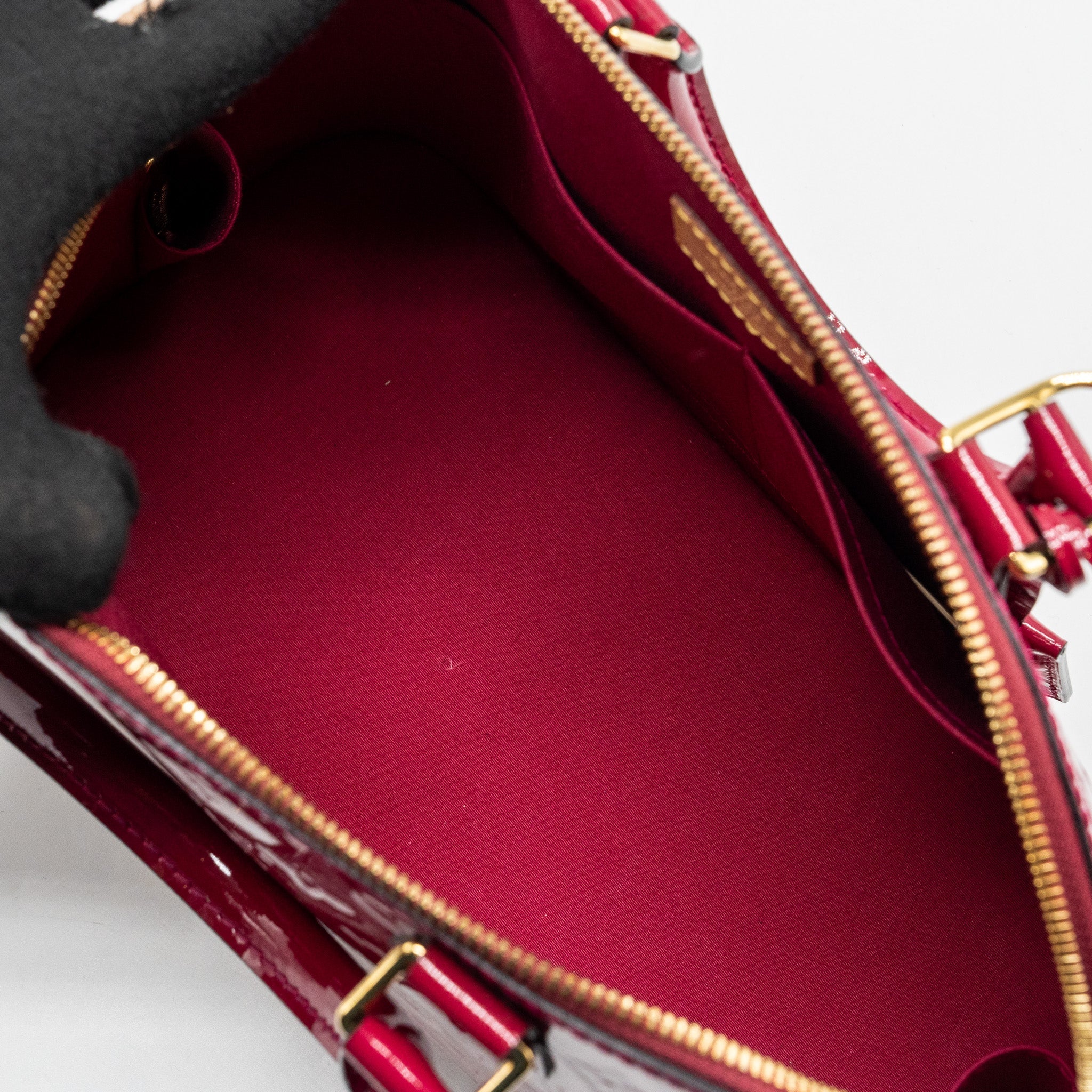 LOUIS VUITTON ALMA PM PATENT LEATHER INDIAN ROSE GHW