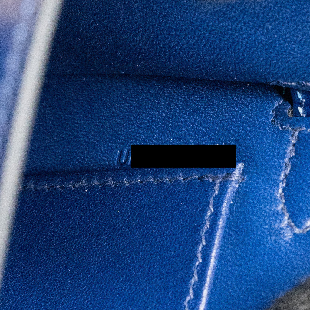 HERMES MINI KELLY II BOX CALFSKIN BLUE SAPHIR GHW