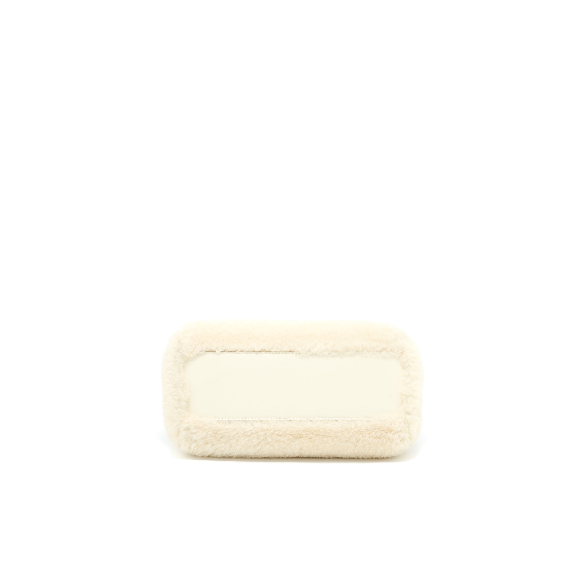 FENDI MINI PEEKABOO BAG MONTONE LISCIO LAMBSKIN WHITE GHW