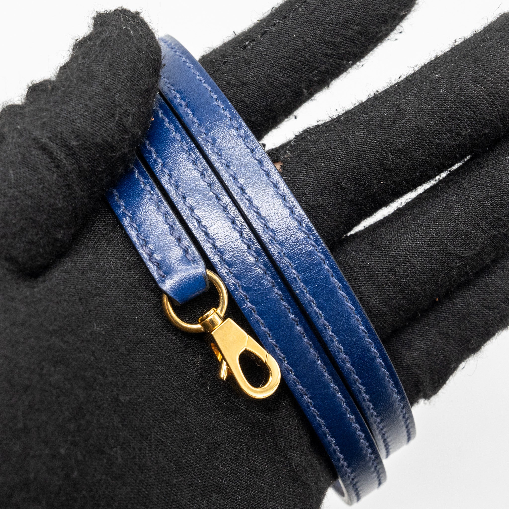 HERMES MINI KELLY II BOX CALFSKIN BLUE SAPHIR GHW