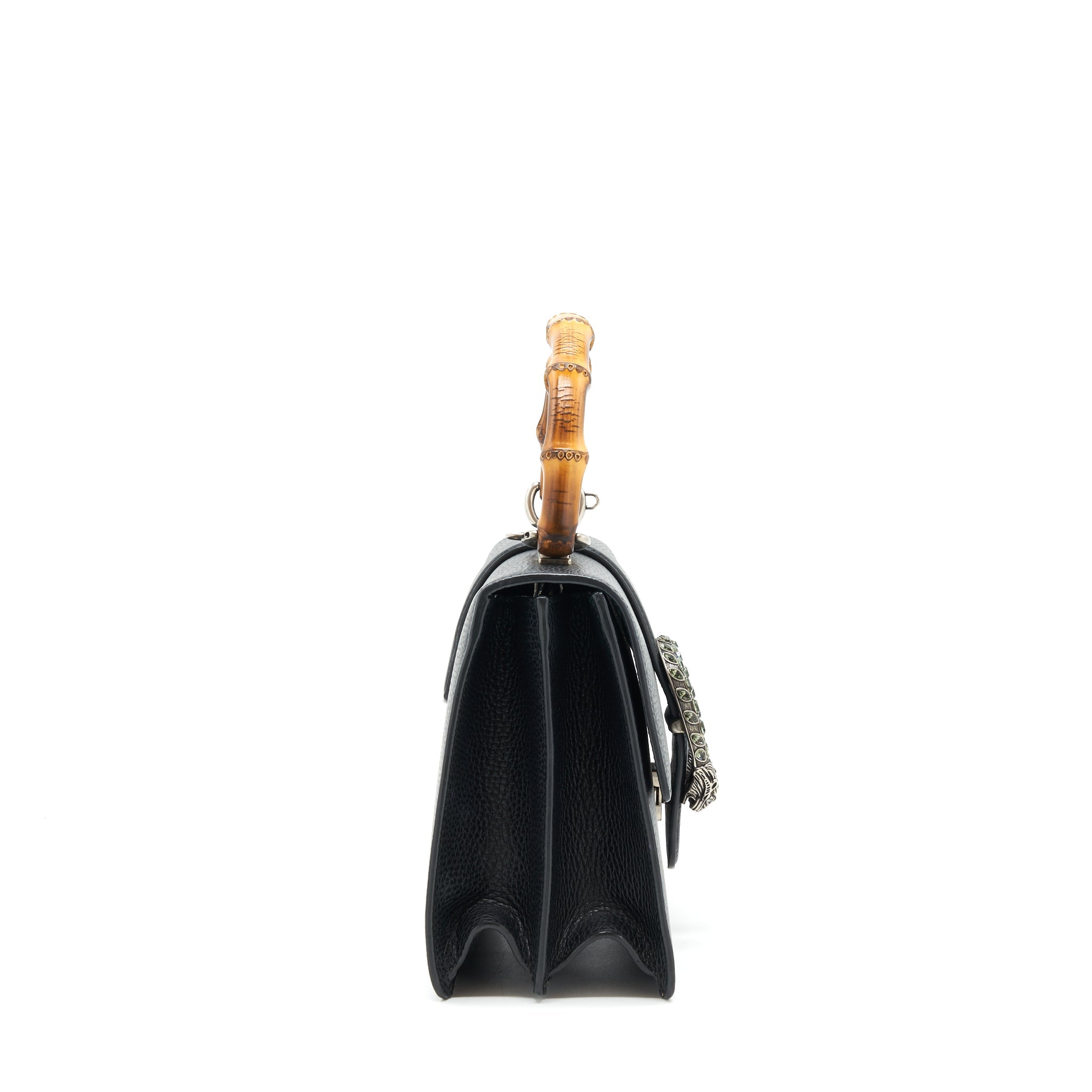 GUCCI BAMBOO 1947 DIONYSUS TOP HANDLE BAG BLACK