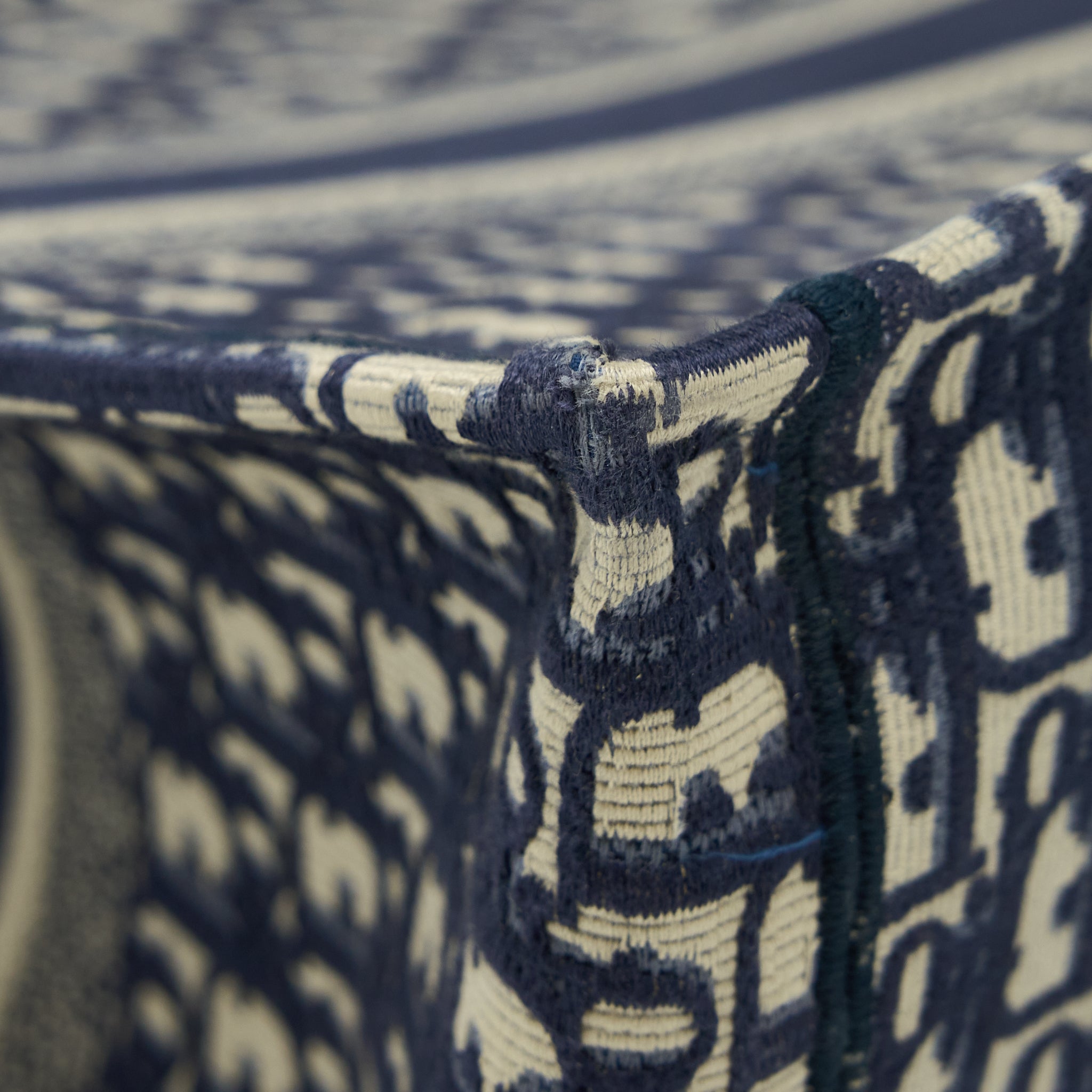 DIOR LARGE BOOK TOTE BLUE BLUE OBLIQUE JACQUARD