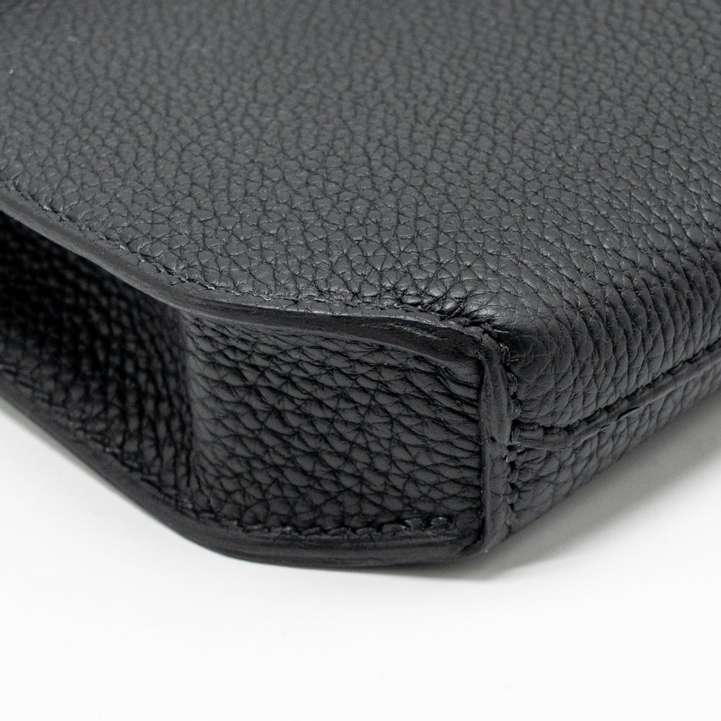 HERMES POCHETTE KELLY DEPECHES 25 TOGO SO BLACK