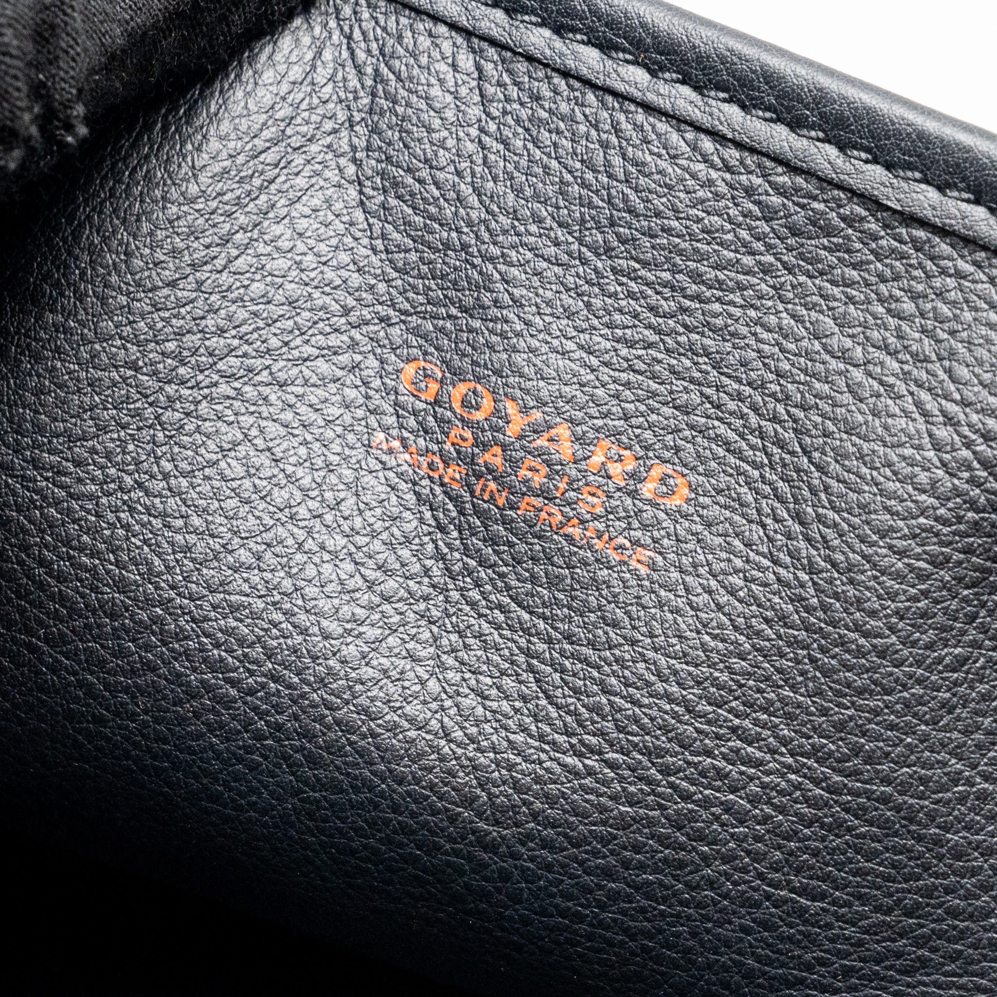 GOYARD MINI ANJOU TOTE BAG GOYARDLINE CANVAS / CALFSKIN BLACK SHW