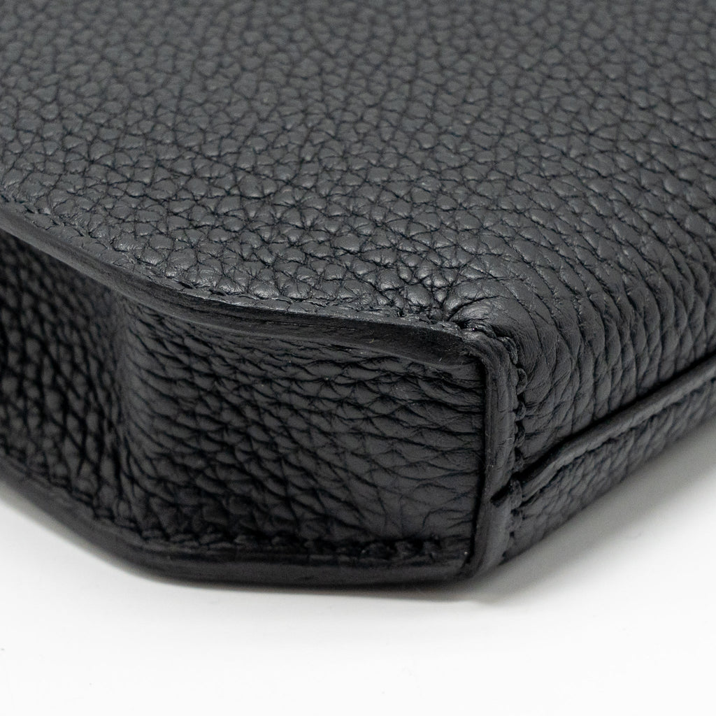 HERMES POCHETTE KELLY DEPECHES 25 TOGO SO BLACK