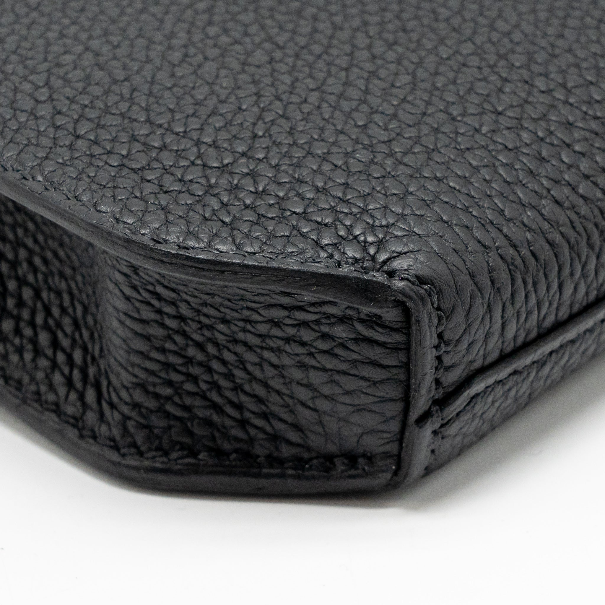HERMES POCHETTE KELLY DEPECHES 25 TOGO SO BLACK