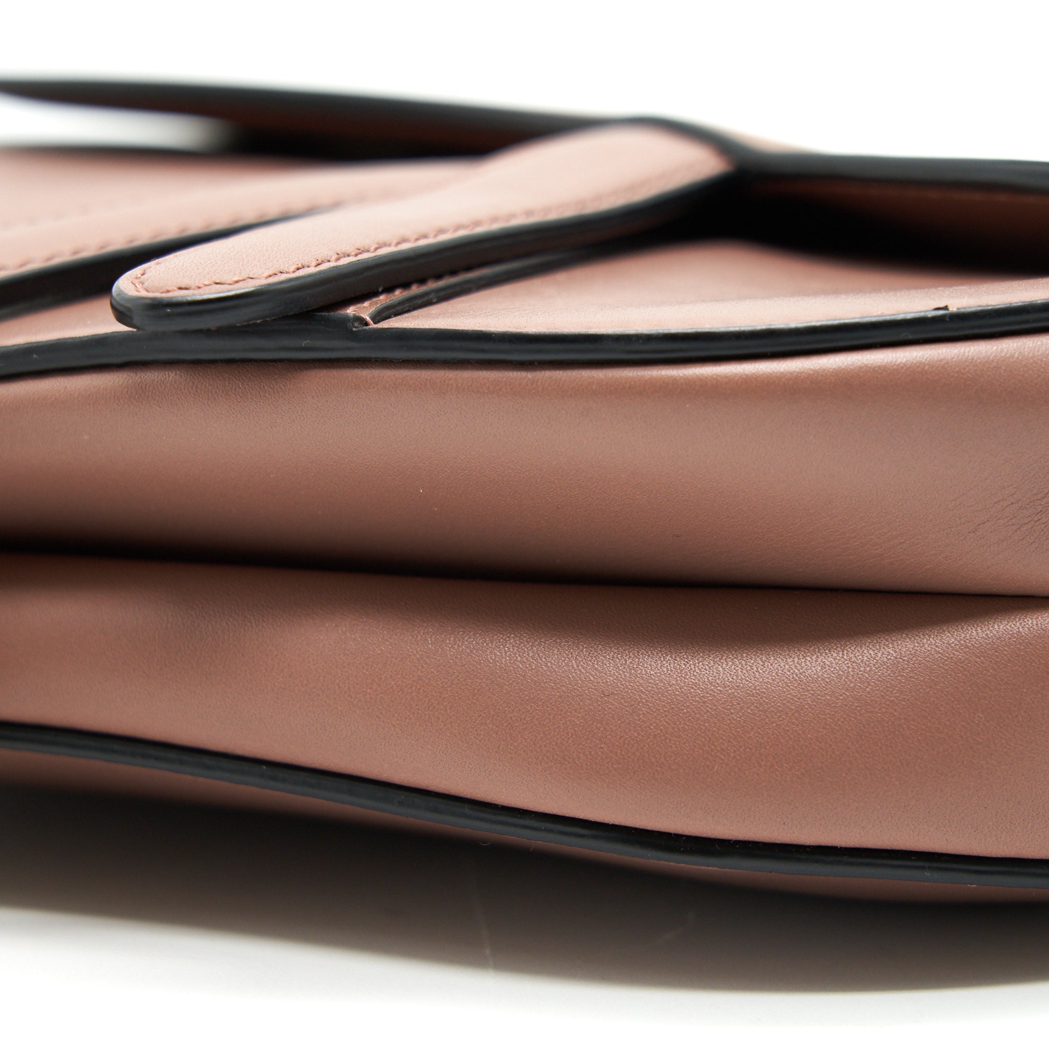 DIOR SMALL SADDLE BAG ROSE TAUPE GHW