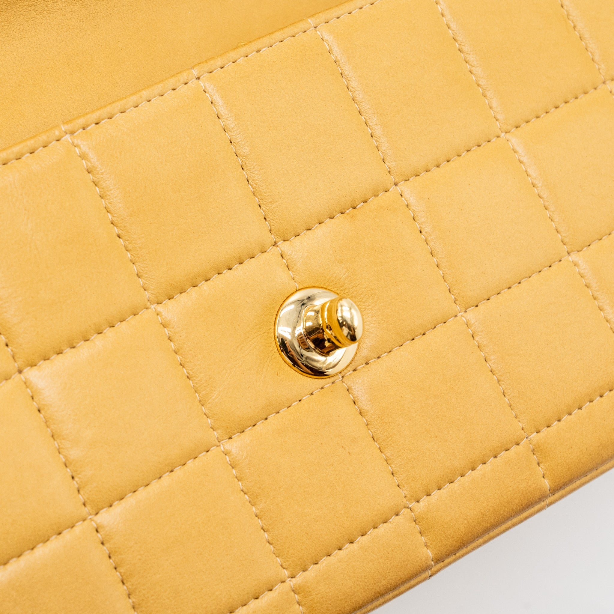 CHANEL VINTAGE FLAP BAG DARK BEIGE GHW