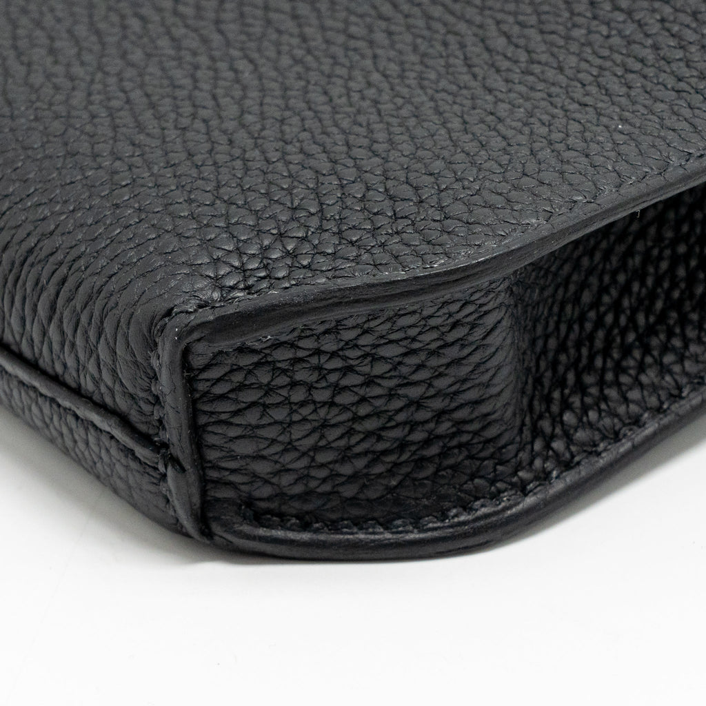 HERMES POCHETTE KELLY DEPECHES 25 TOGO SO BLACK