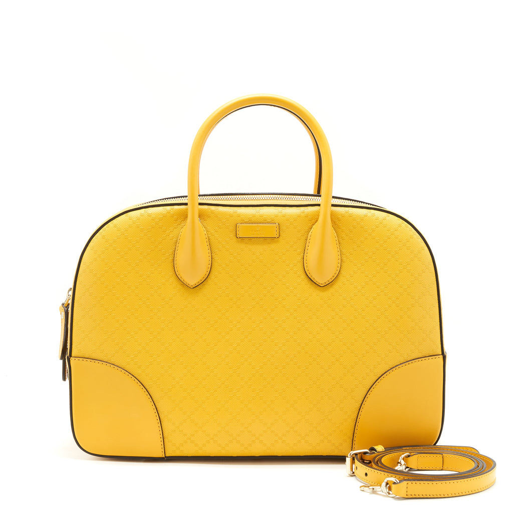 GUCCI LARGE BOWLING BAG YELLOW