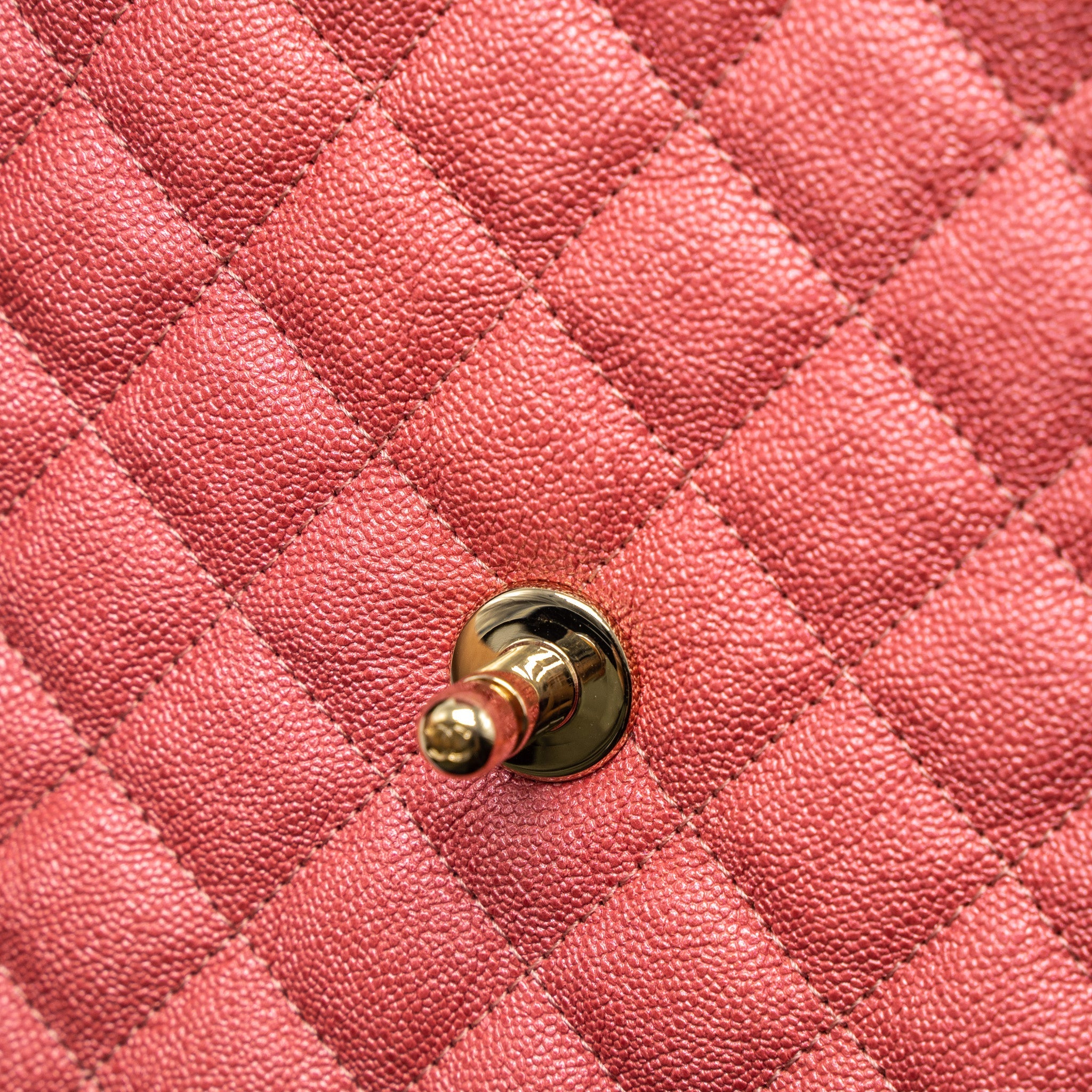 CHANEL VERTICAL BOY BAG METALLIC GRAINED CALFSKIN PINK LGHW