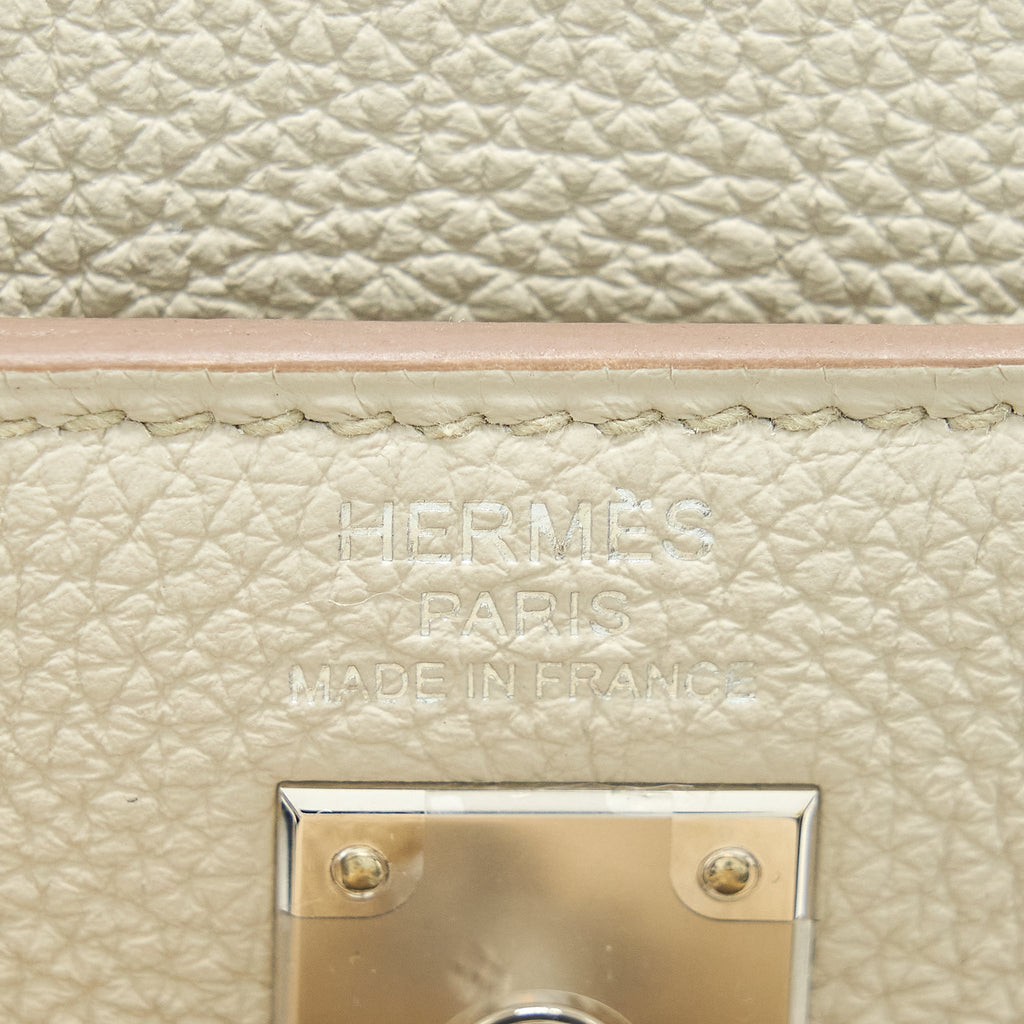 HERMES KELLY 25 RETOURNE TOGO 8L BETON SHW