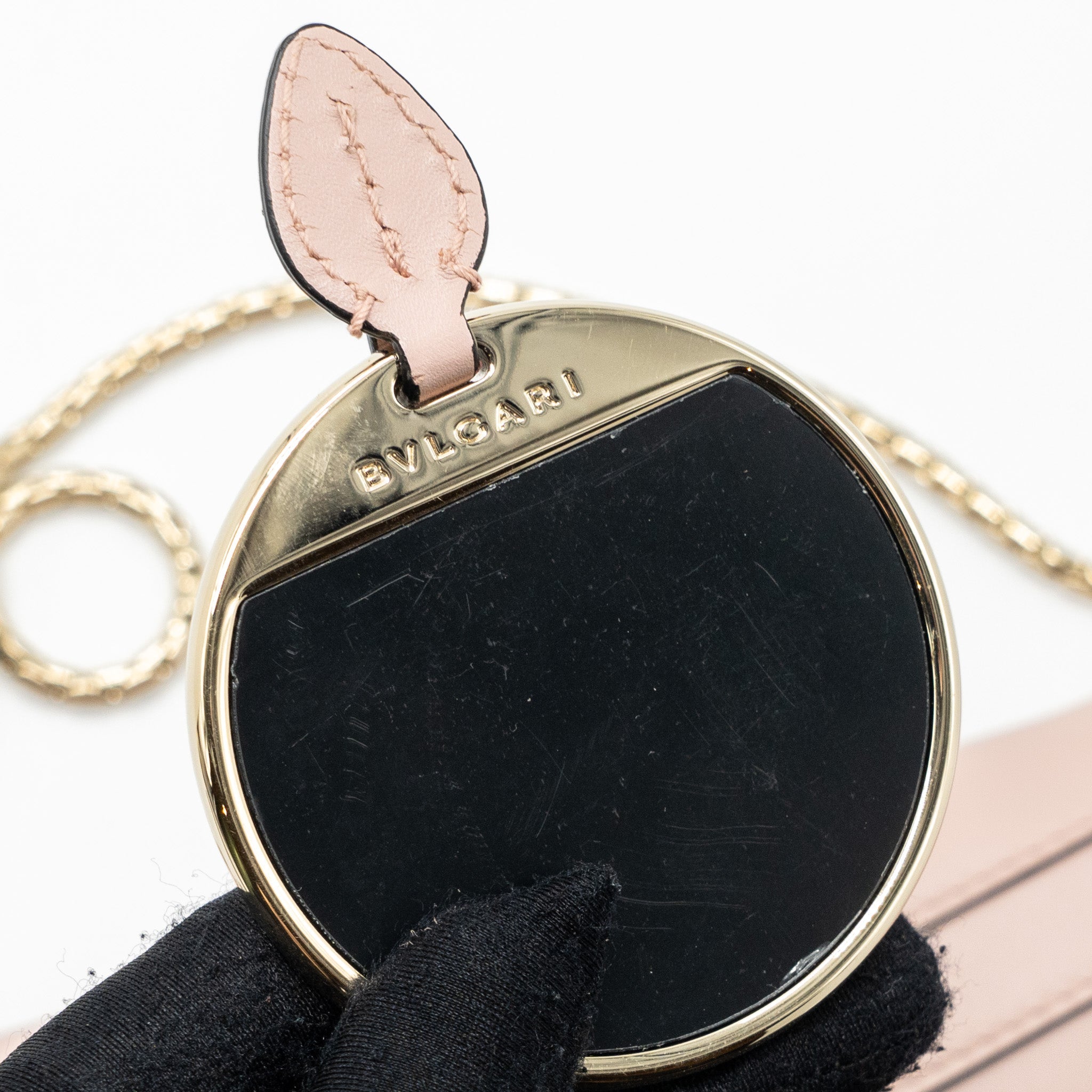 BVLGARI SERPENTI FOREVER CLUTCH WITH CHAIN CALFSKIN PINK LGHW