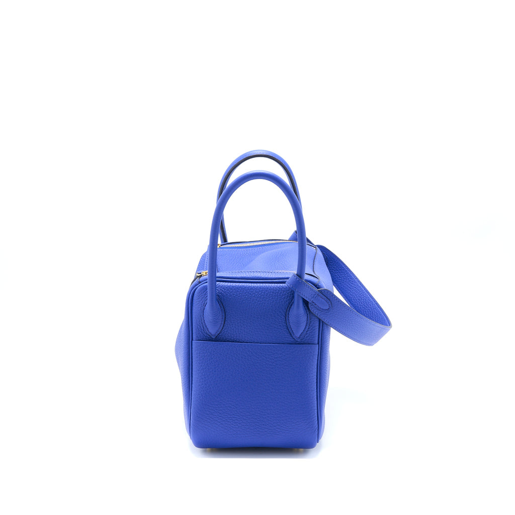 HERMES LINDY 26 CLEMENCE BLUE ROYAL GHW