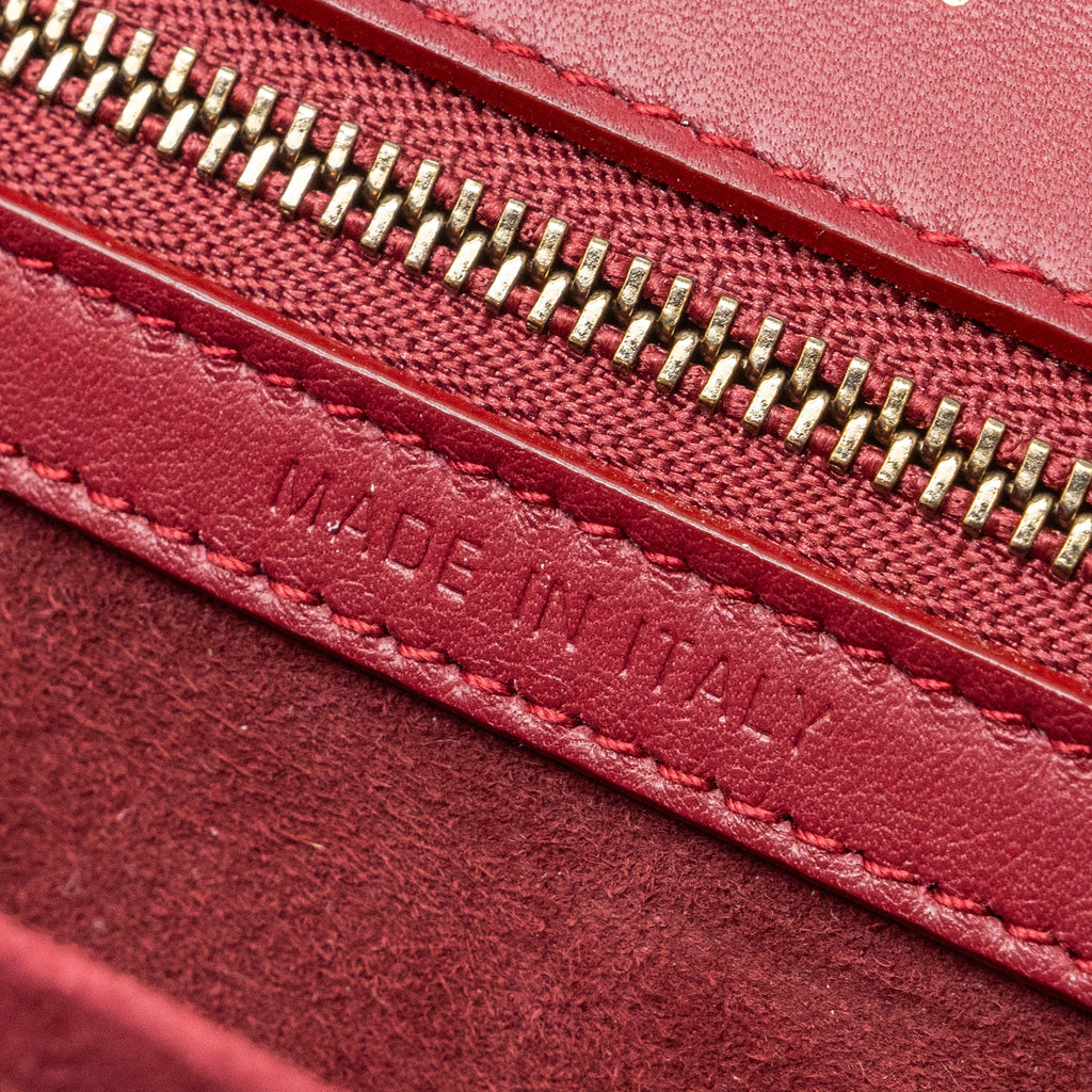 DIOR MEDIUM DIORAMA STUDDED LAMBSKIN RED GHW