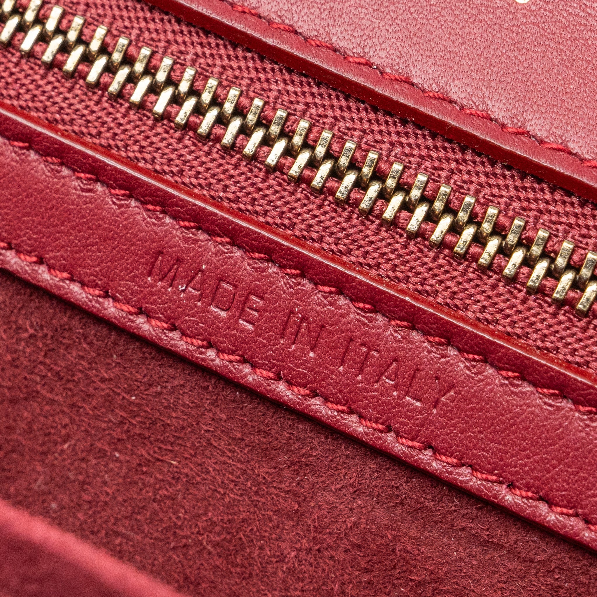 DIOR MEDIUM DIORAMA STUDDED LAMBSKIN RED GHW