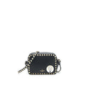 VALENTINO ROCKSTUD CROSSBODY CAMERA BAG BLACK