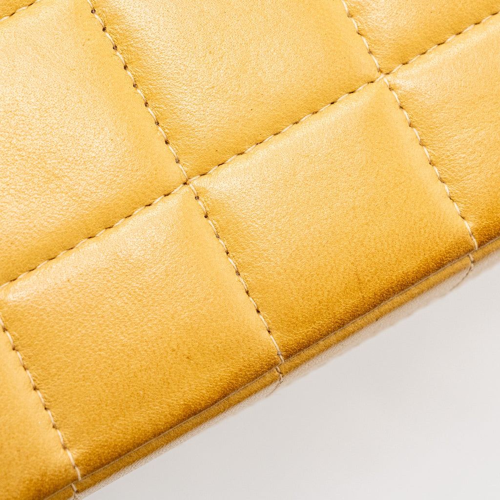 CHANEL VINTAGE FLAP BAG DARK BEIGE GHW