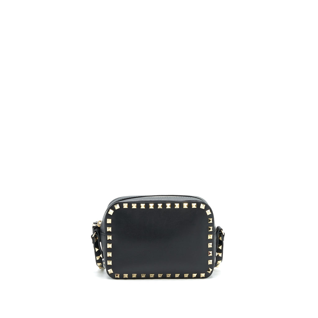 VALENTINO ROCKSTUD CROSSBODY CAMERA BAG BLACK