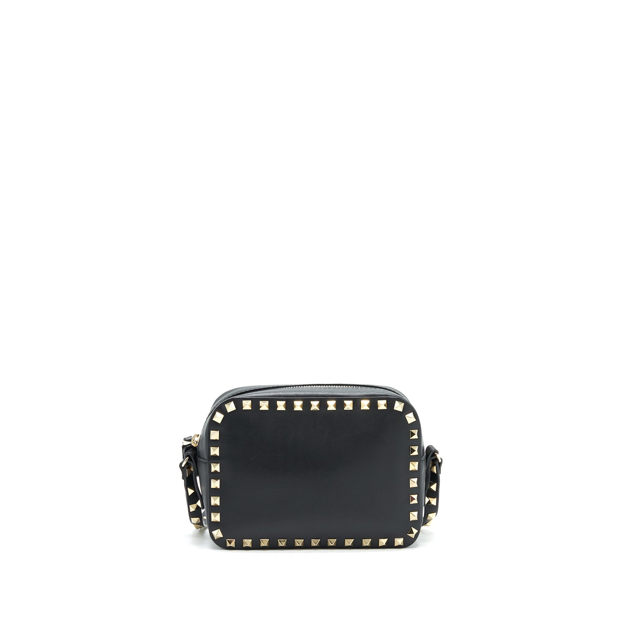 VALENTINO ROCKSTUD CROSSBODY CAMERA BAG BLACK