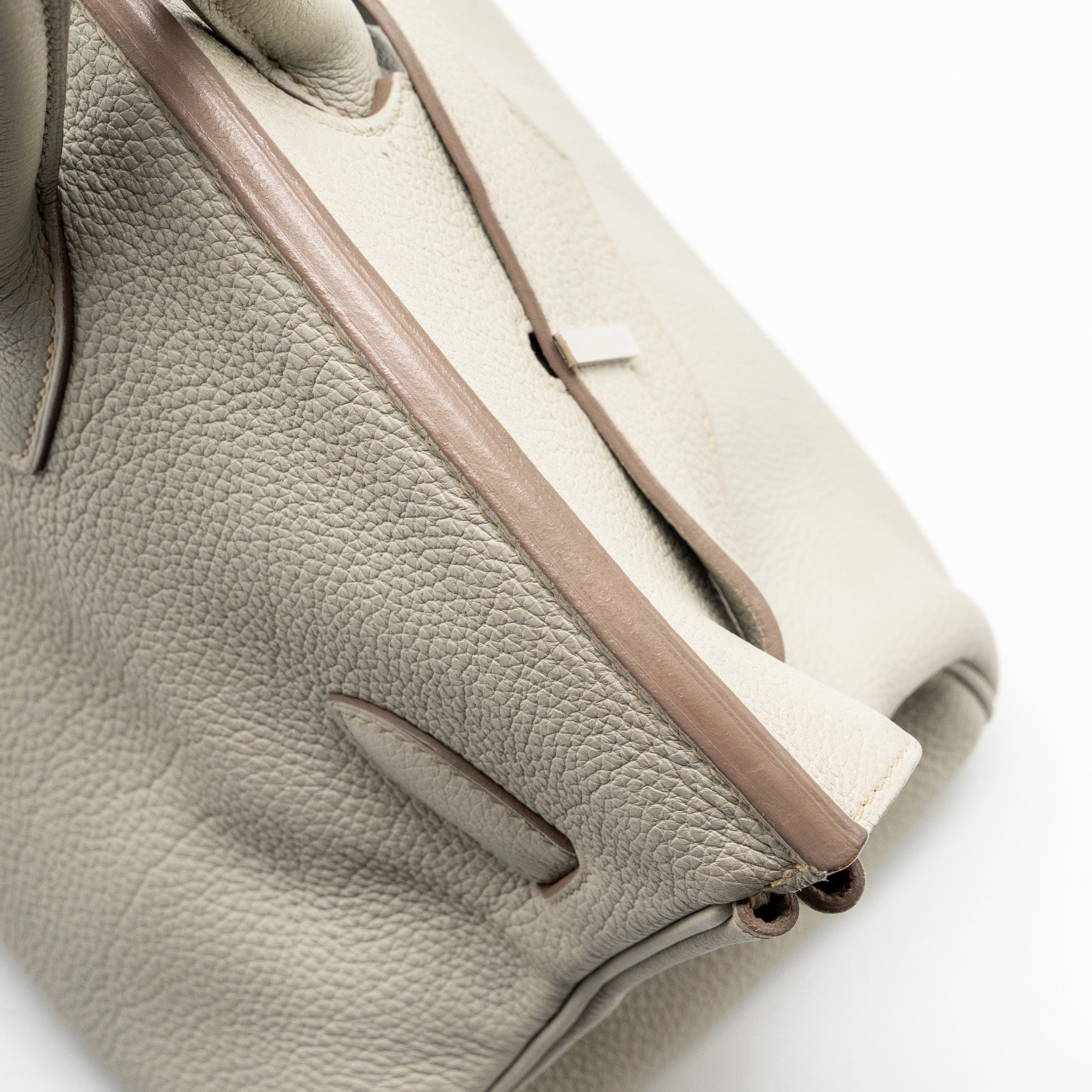 HERMES SHOULDER BIRKIN CLEMENCE GRIS PERLE SHW