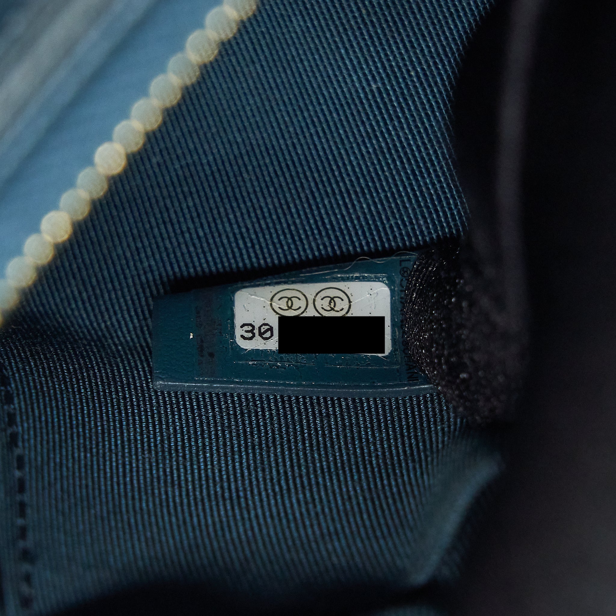 CHANEL BOY POUCH CAVIAR DARK GREEN LGHW