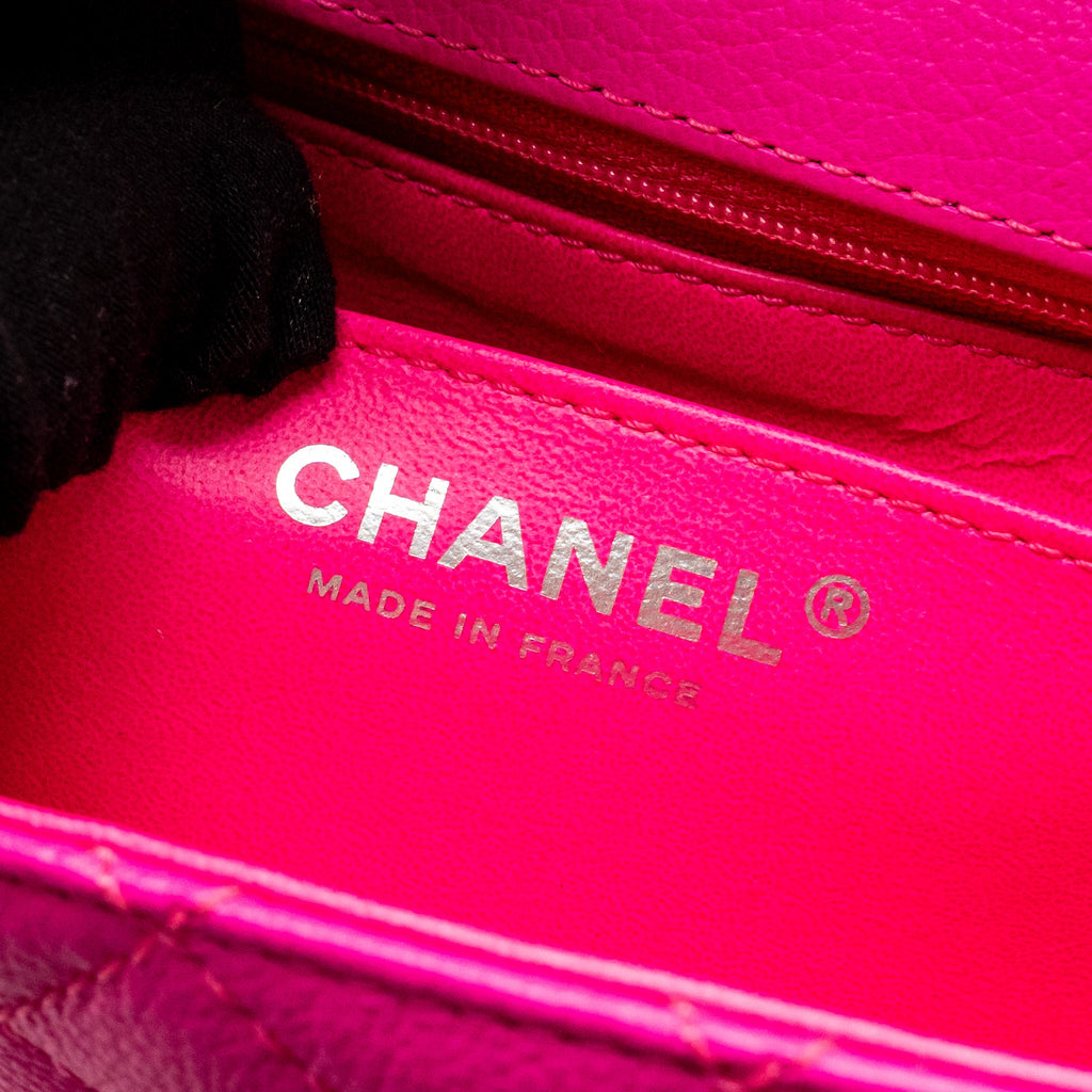 CHANEL MINI 2.55 REISSUE FLAP BAG GOATSKIN PINK SHW