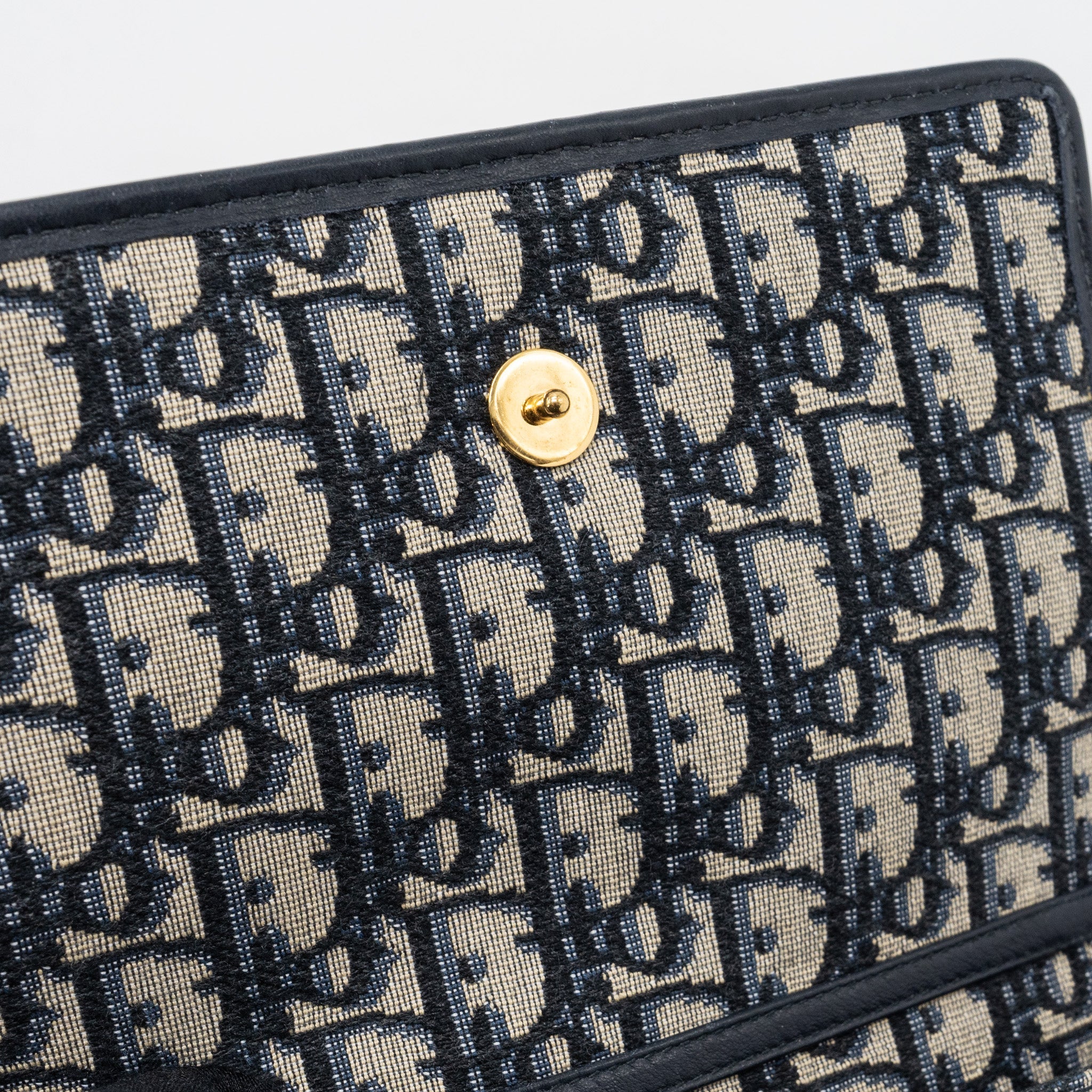 DIOR 2-IN-1 30 MONTAIGNE POUCH DIOR OBLIQUE JACQUARD BLUE GHW
