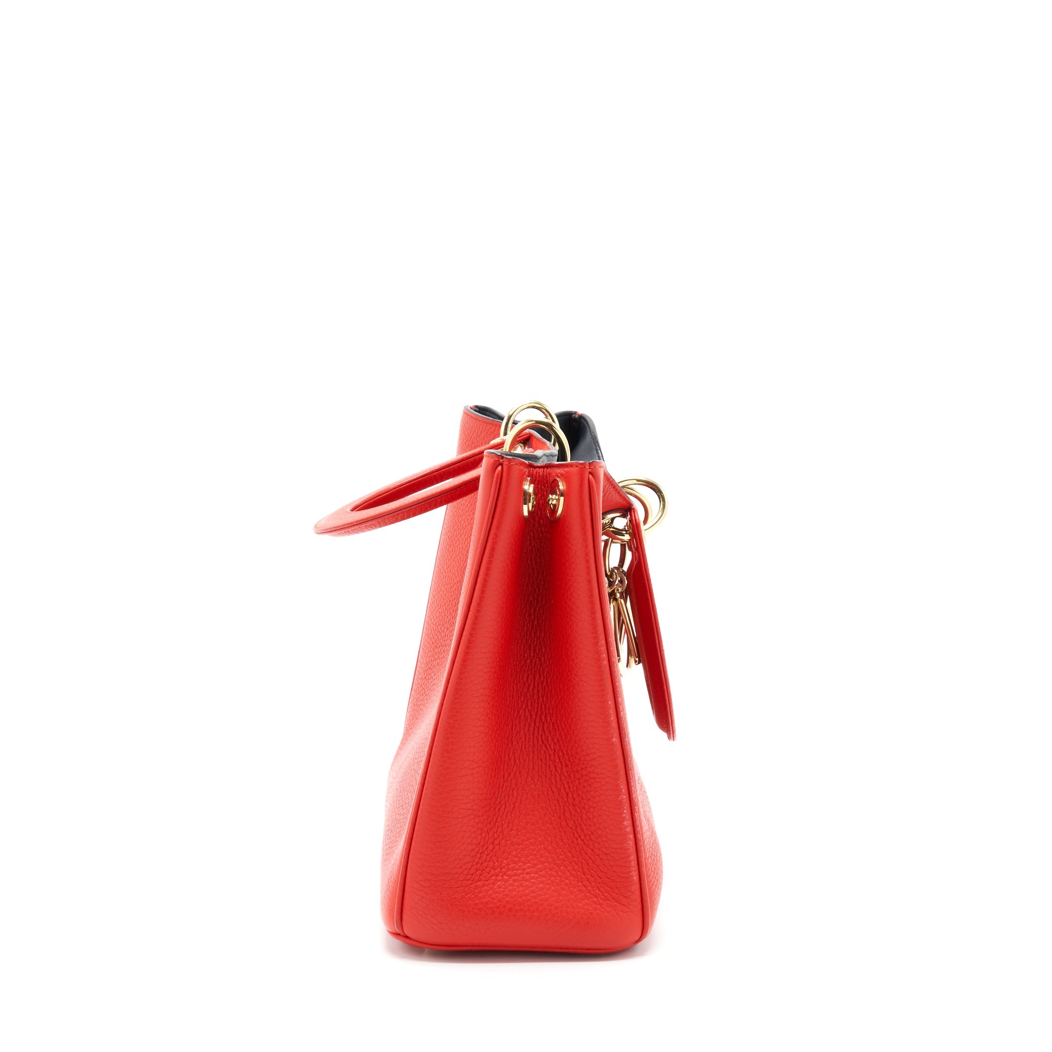 DIOR DIORISSIMO TOTE BAG RED LGHW