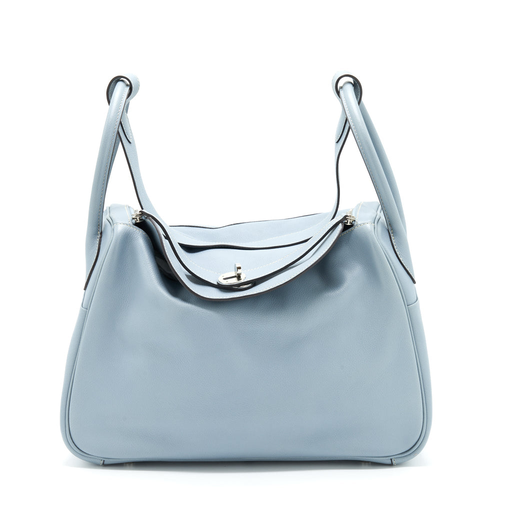 HERMES LINDY 34 EVERCOLOR BLUE LIN SHW