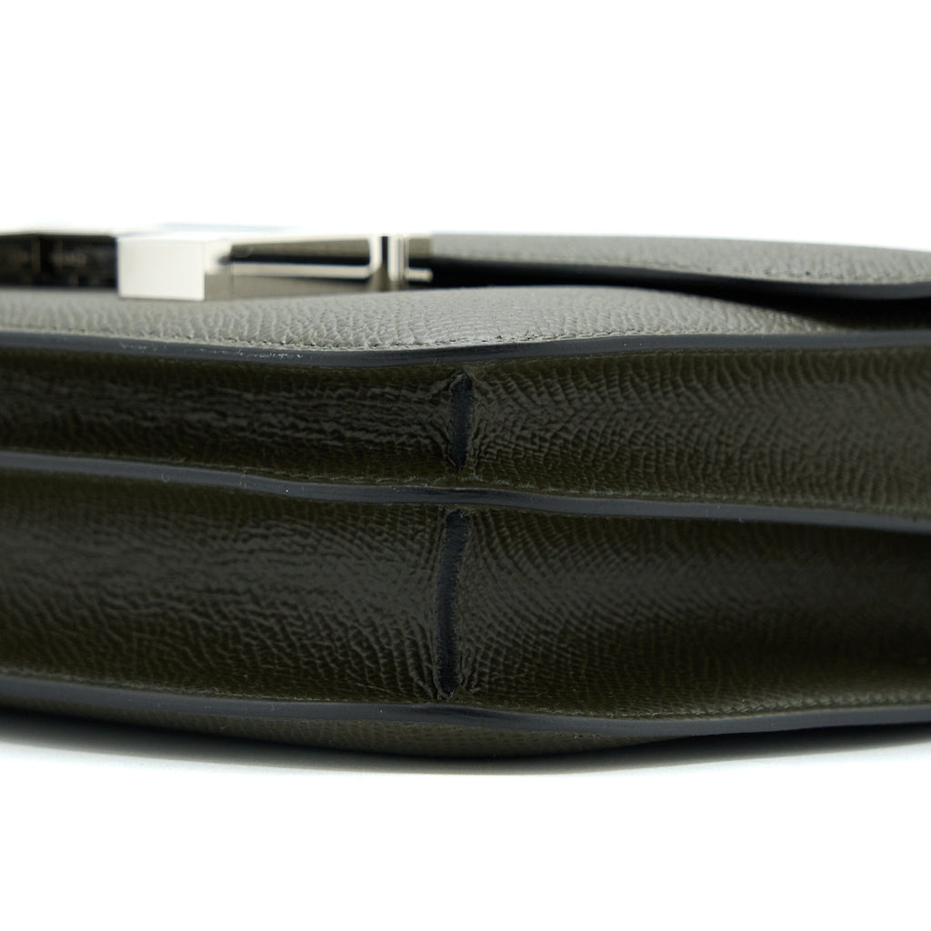 HERMES MINI CONSTANCE EPSOM C6 VERT DE GRIS SHW