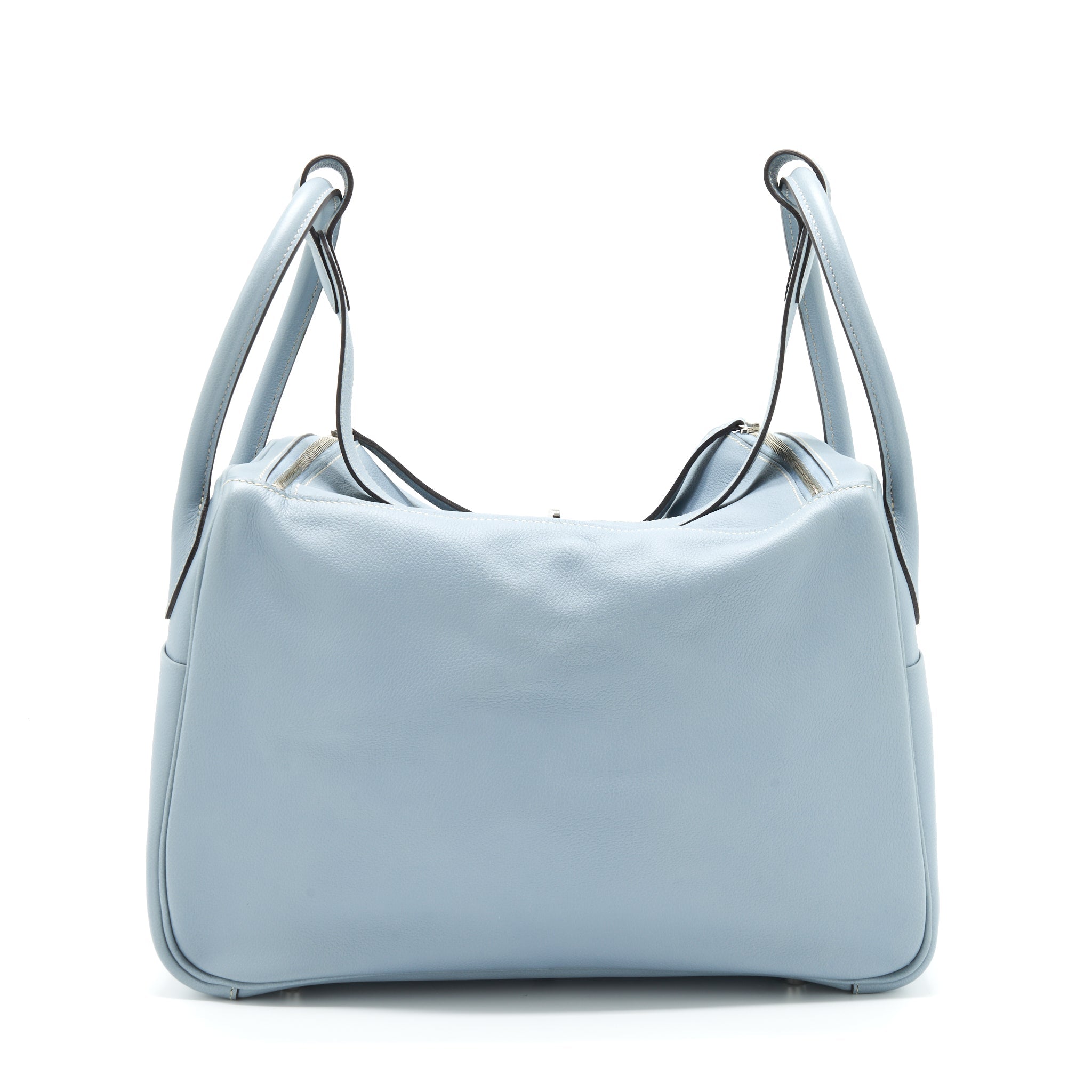 HERMES LINDY 34 EVERCOLOR BLUE LIN SHW