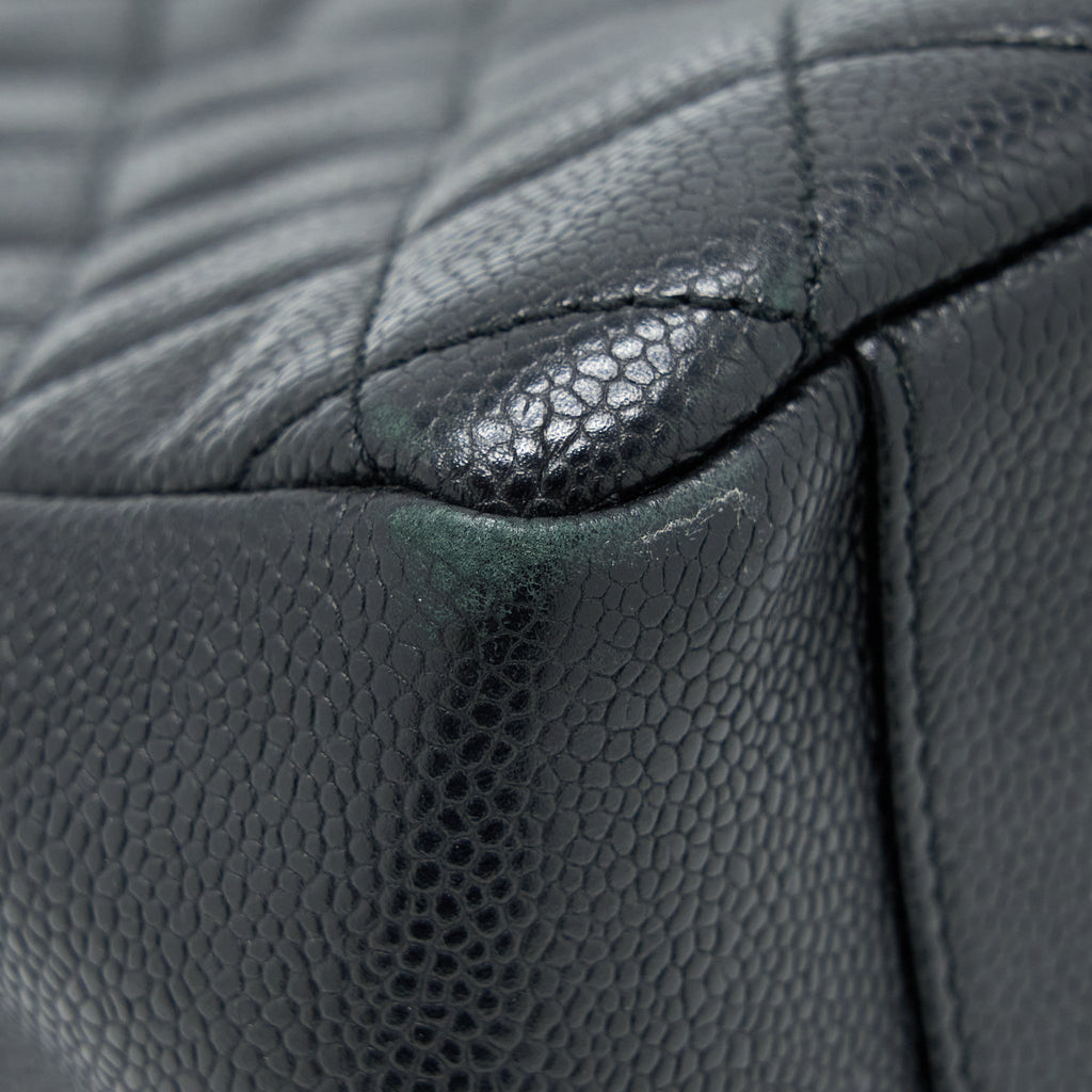 CHANEL GRAND SHOPPING TOTE BAG CAVIAR BLACK GHW