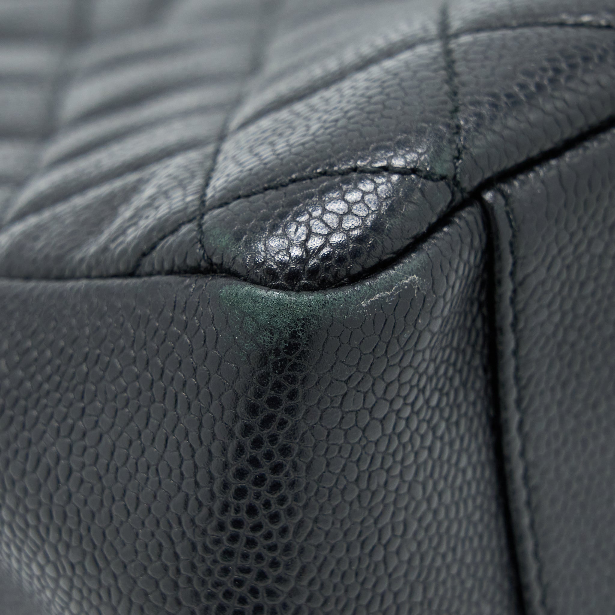 CHANEL GRAND SHOPPING TOTE BAG CAVIAR BLACK GHW
