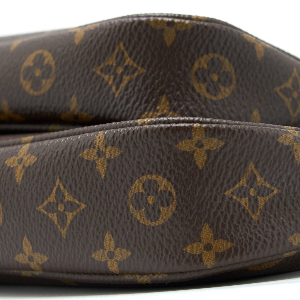 LOUIS VUITTON MULTI POCHETTE ACCESSORIES MONOGRAM CANVAS WITH KHAKI STRAP GHW