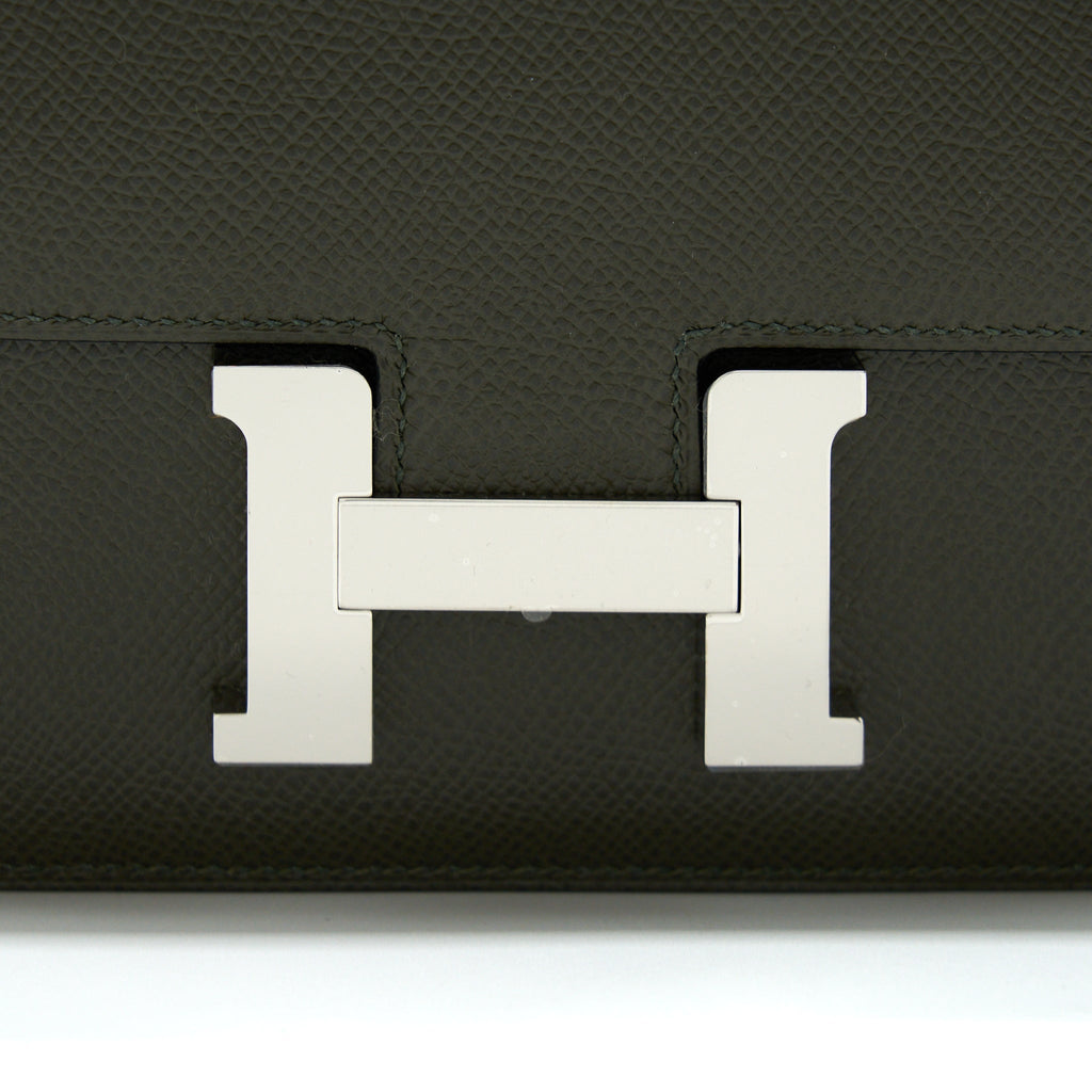 HERMES MINI CONSTANCE EPSOM C6 VERT DE GRIS SHW