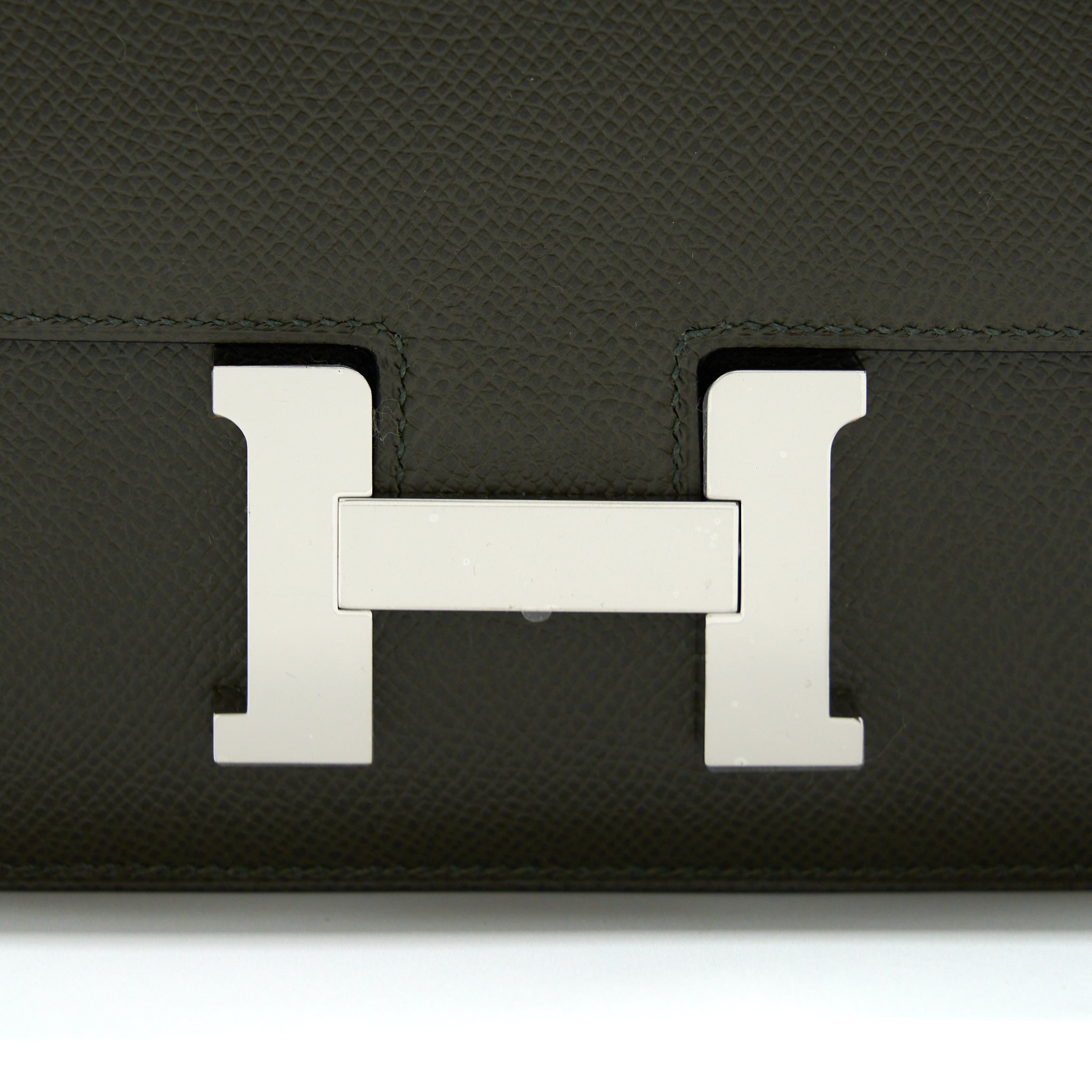 HERMES MINI CONSTANCE EPSOM C6 VERT DE GRIS SHW