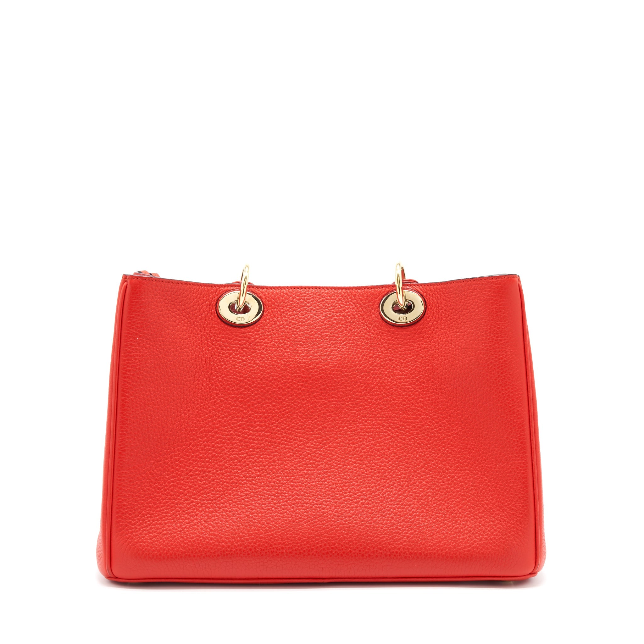 DIOR DIORISSIMO TOTE BAG RED LGHW