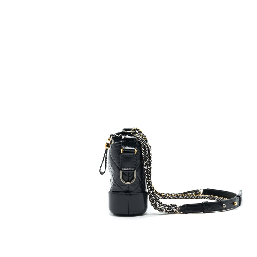 CHANEL SMALL BLACK GABRIELLE HOBO BAG