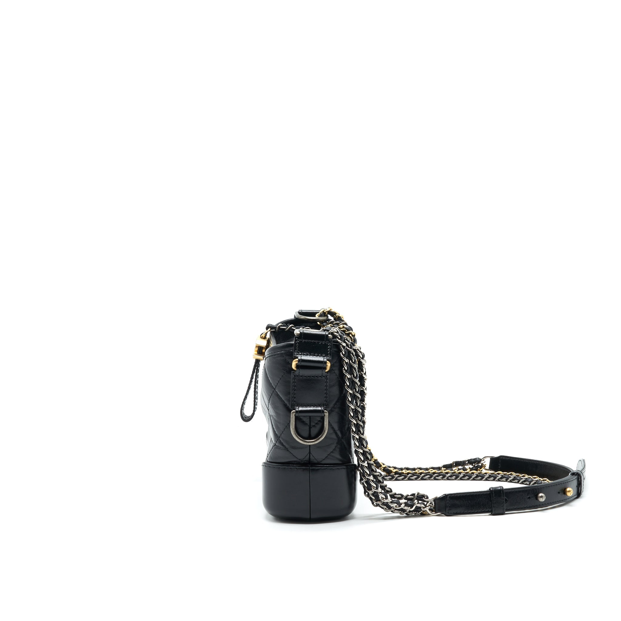 CHANEL SMALL BLACK GABRIELLE HOBO BAG
