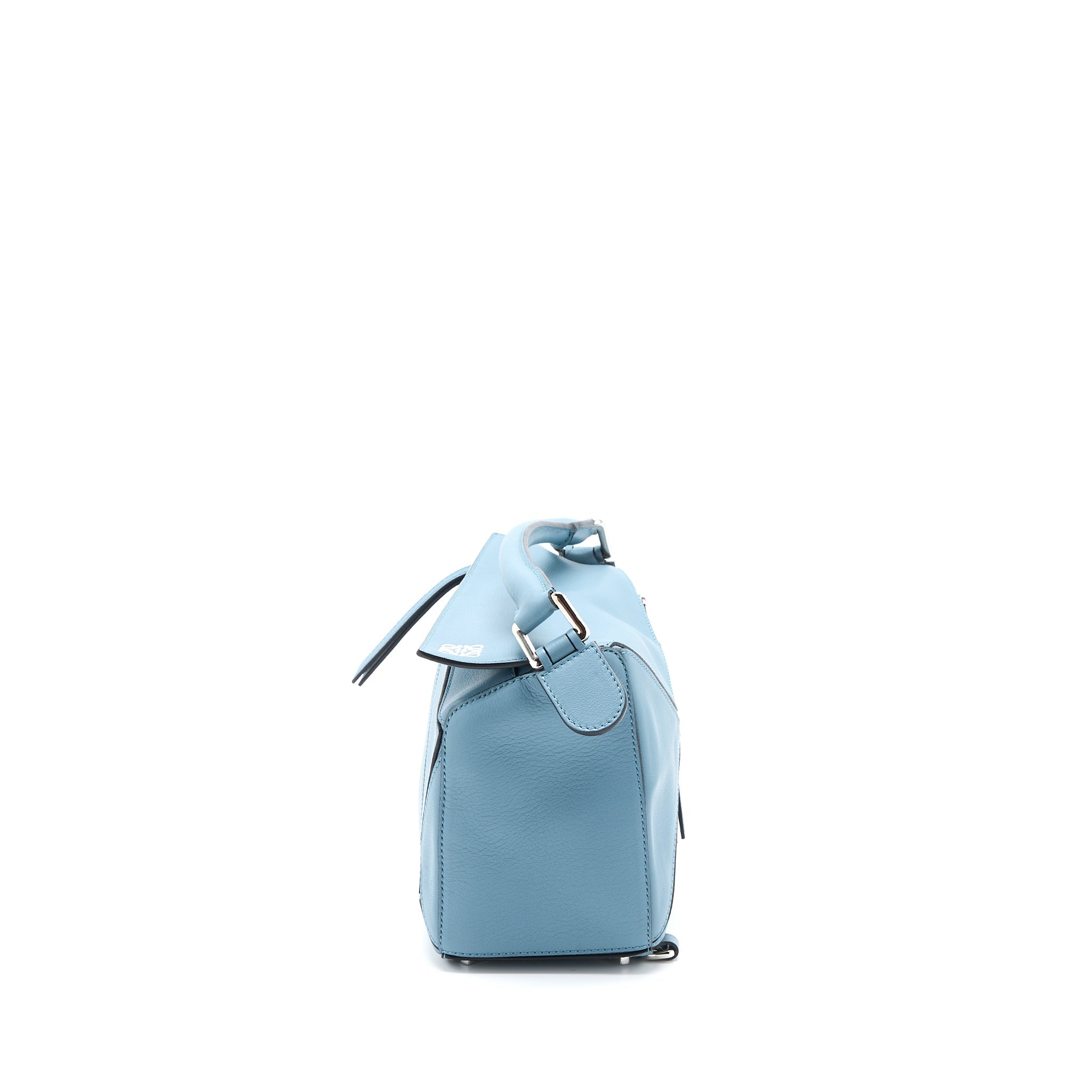 LOEWE SMALL PUZZLE BAG CALFSKIN BLUE SHW